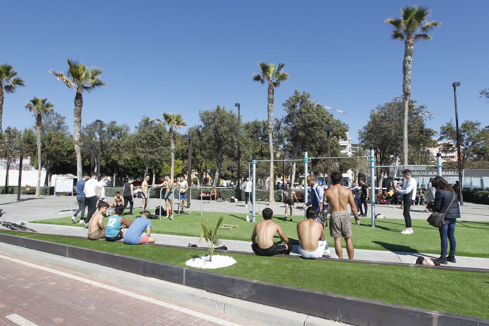 Fotogalería Pista de Calistenia. Parque de los Periodistas. Almería