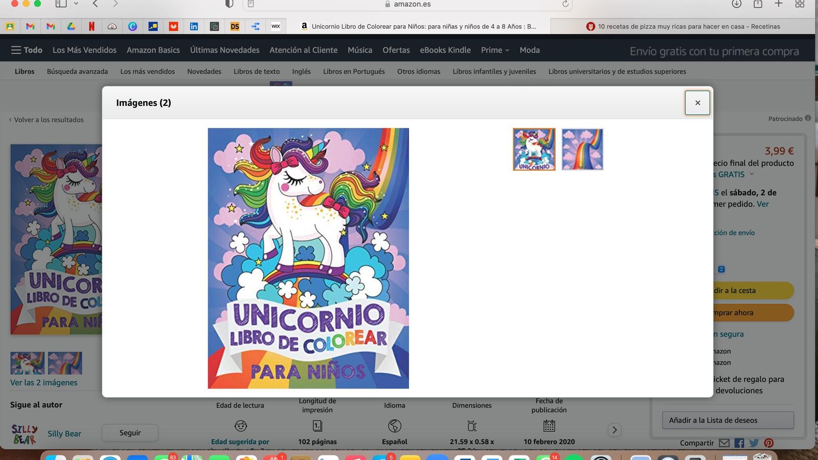 Unicornio Libro de Colorear para Niños