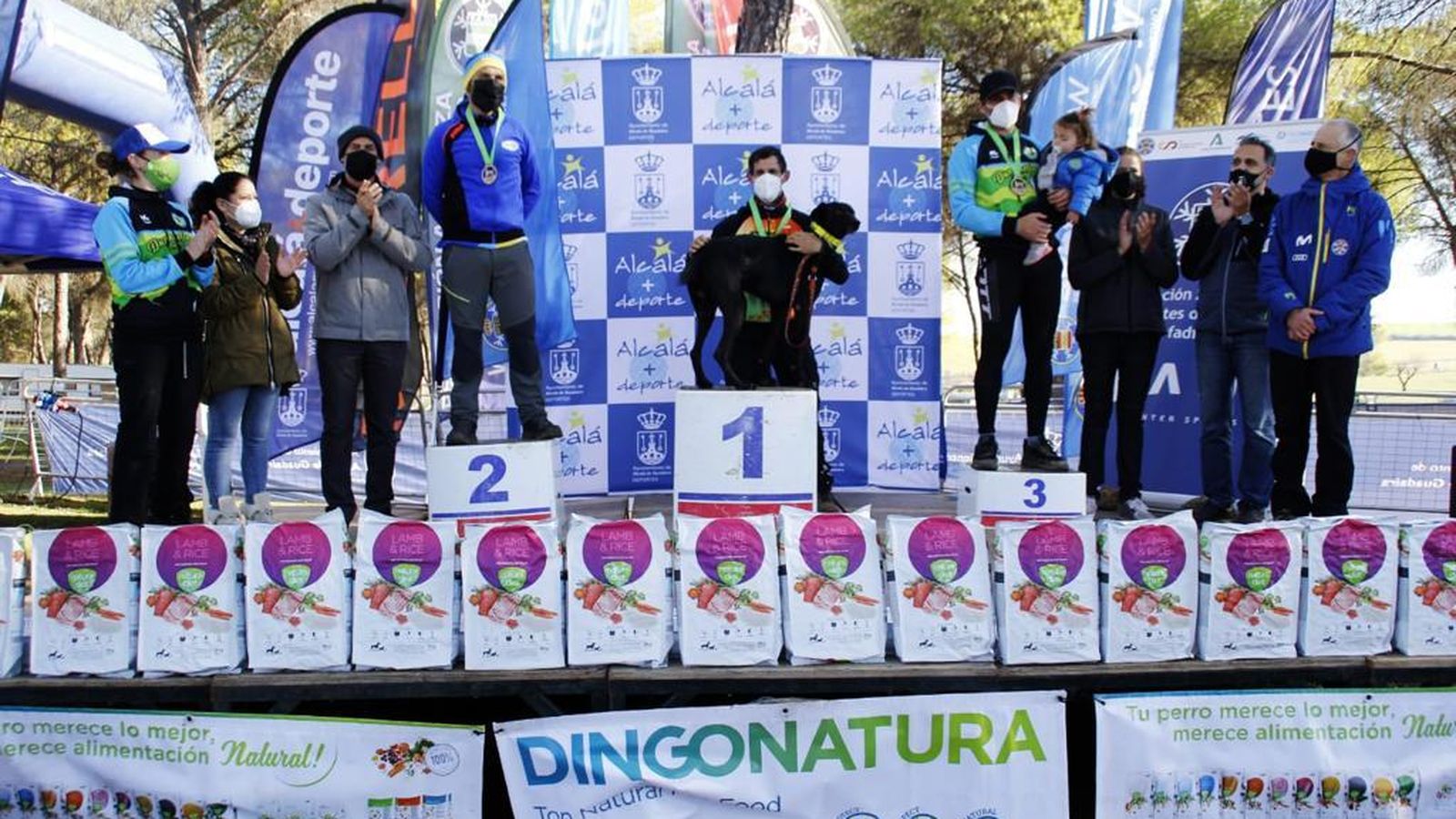 Ganadores de la Copa de España de 'Mushing'.