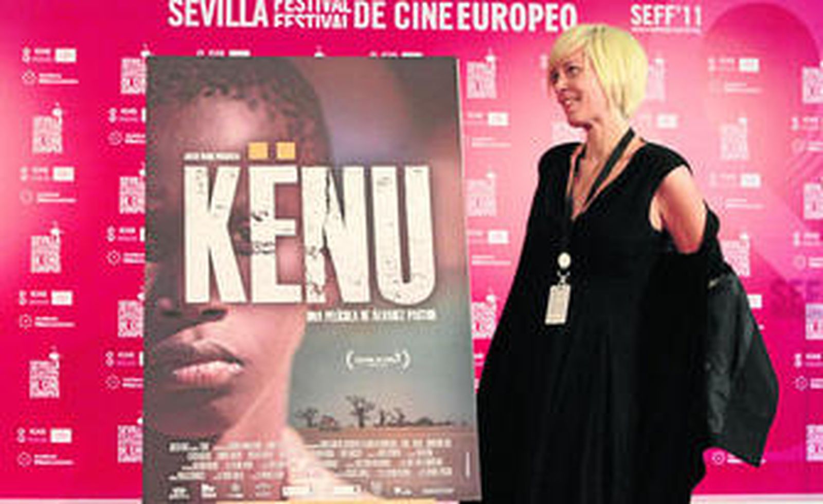 Arantza Álvarez Pastor, ayer en la sede del festival, donde presentó 'Kënu'.