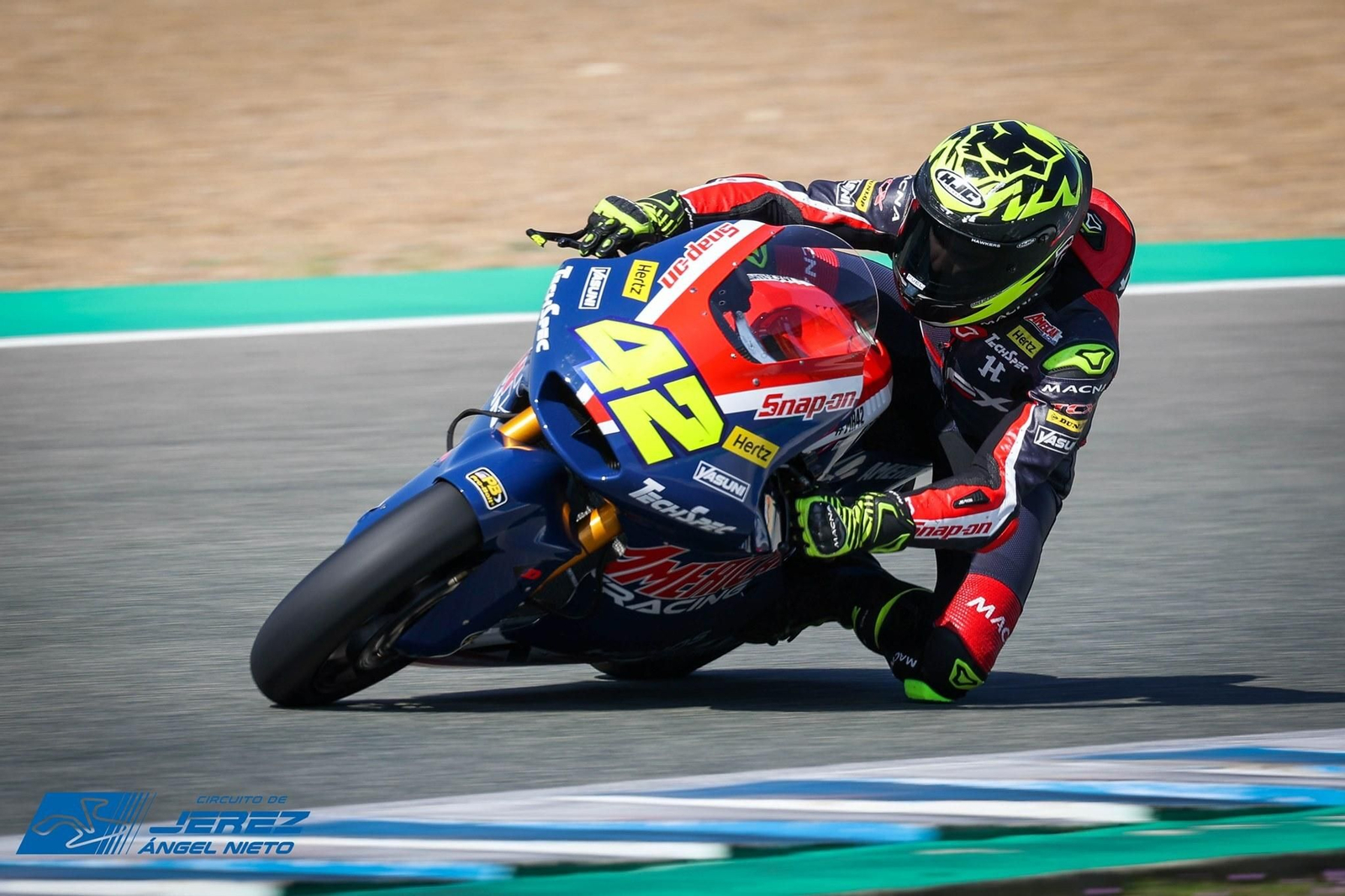 Marcos Ramírez, sobre la Moto2 del American Racing.