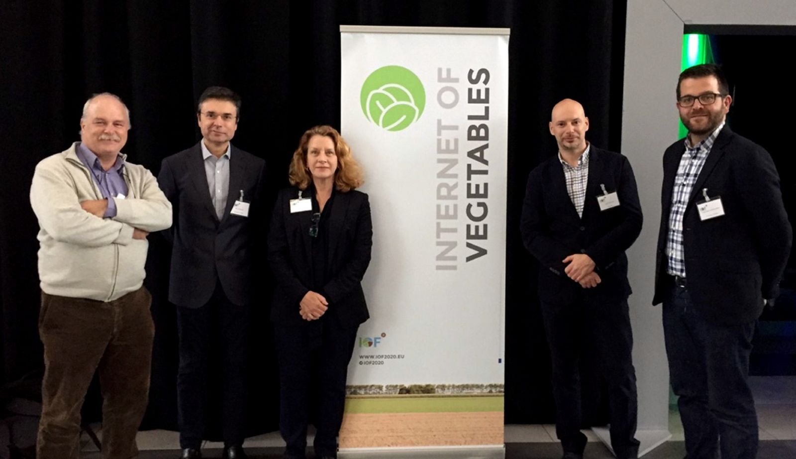 Jan van der Blom, Manuel Berenguel, Cynthia Giagnocavo, Antonio Belmonte y Jorge Sánchez, del grupo UAL-Coexphal