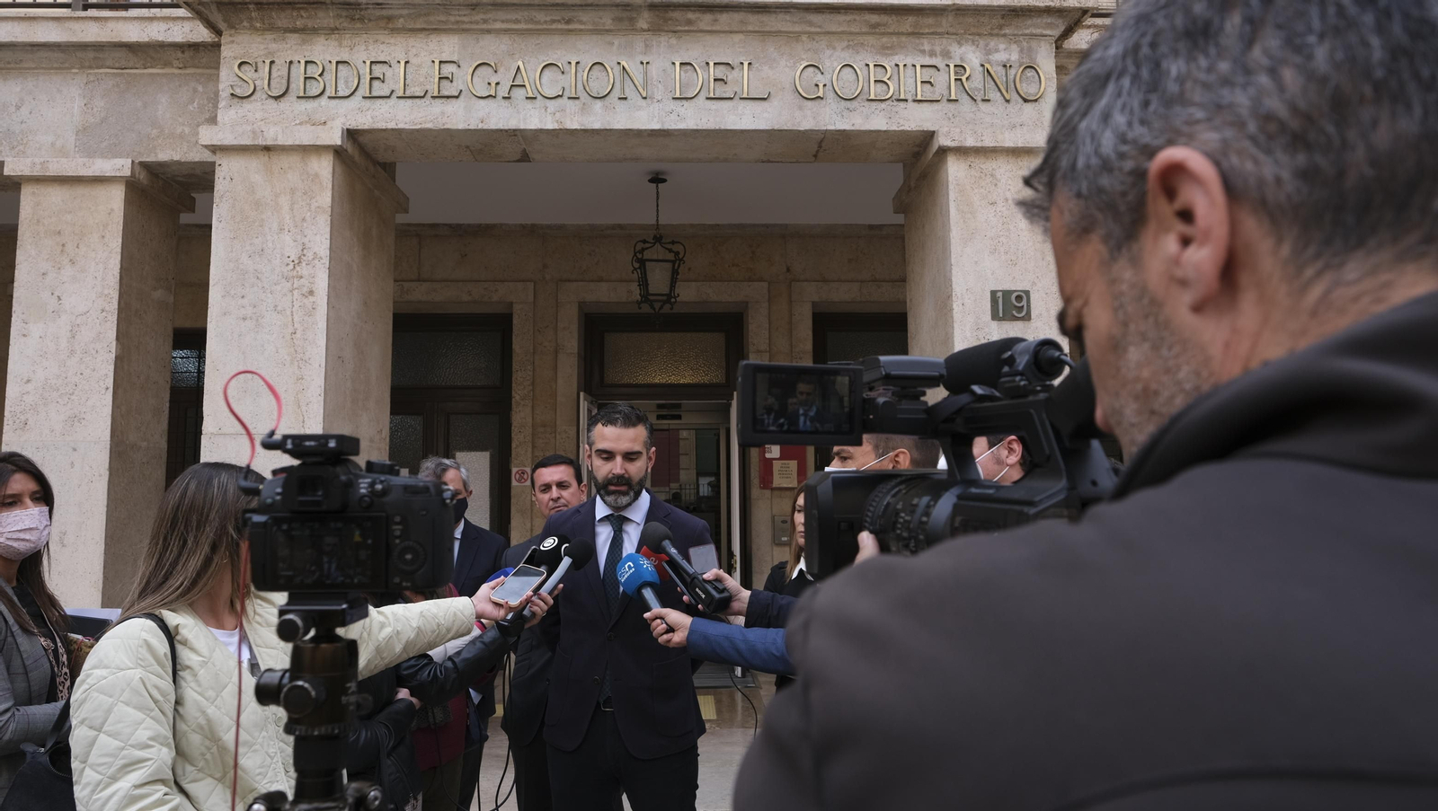 Imágenes de la visita a las obras del AVE en Almería.