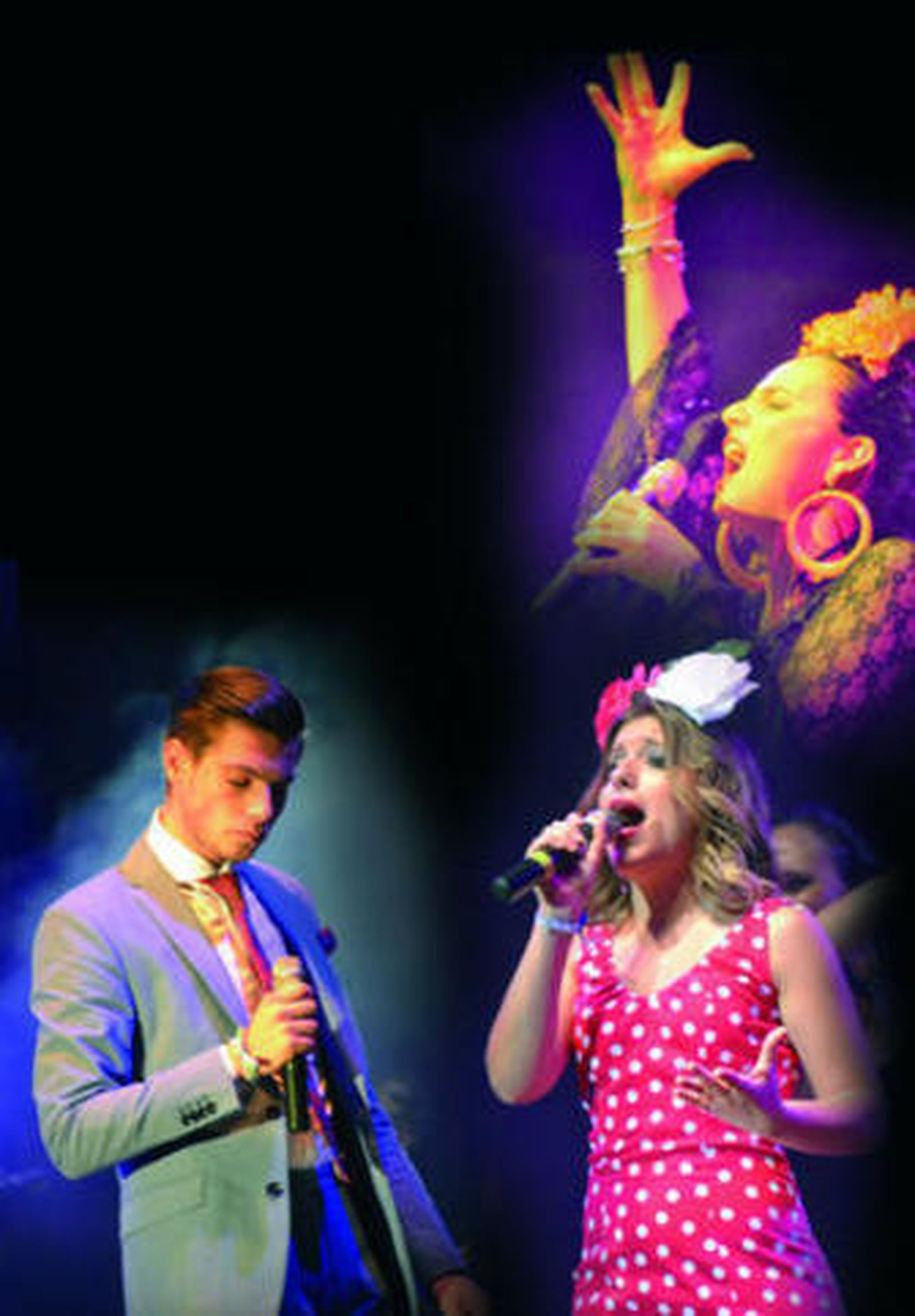 Javier Guarnido, Lola Montiel y Ana María Bernal, los protagonistas del recital.