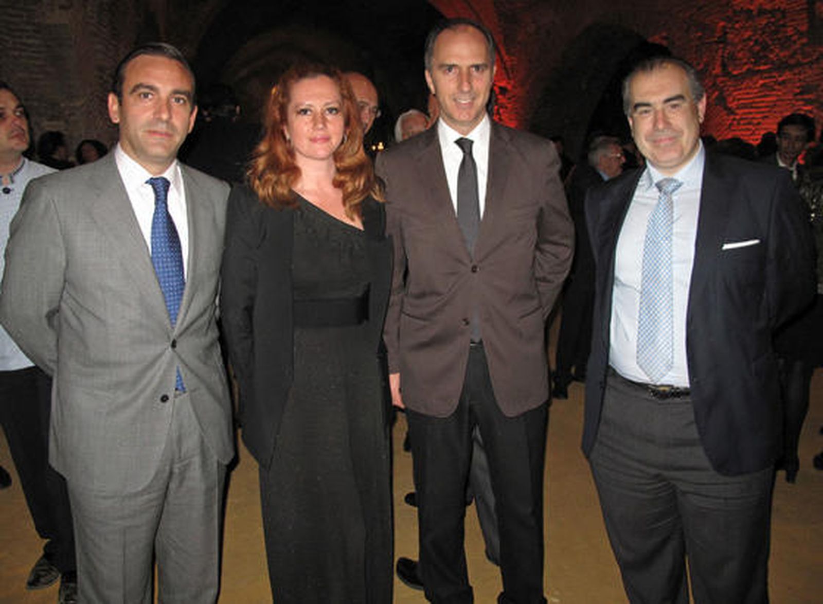 Manuel Iturbe, director territorial del Banco de Santander; Macarena García Otero, directora de Civitec; Alfredo Chávarri, director general de Andalucía Económica, y Cornelio Vela, director general de Política Fiscal del Ayuntamiento de Jerez. / Victoria Ramírez