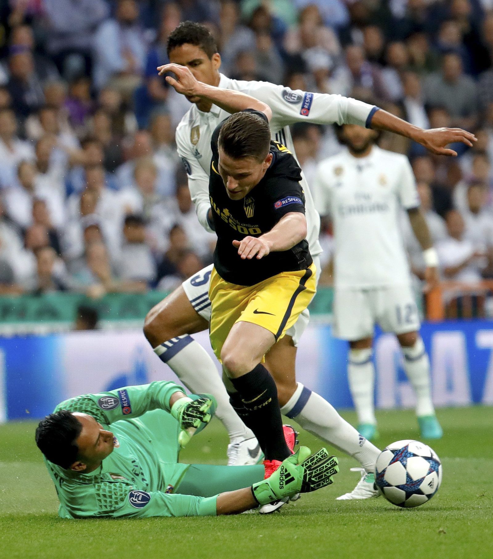 La ida de semifinales del Madrid-Atlético de 'Champions'