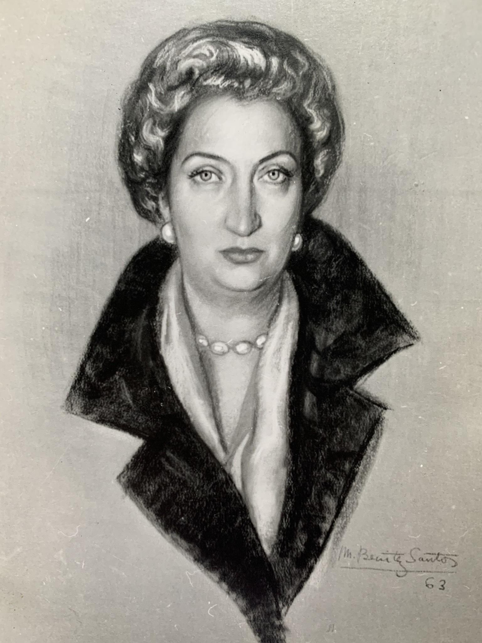 Retrato de Doña María de las Mercedes, de Manuel Benítez Santos.