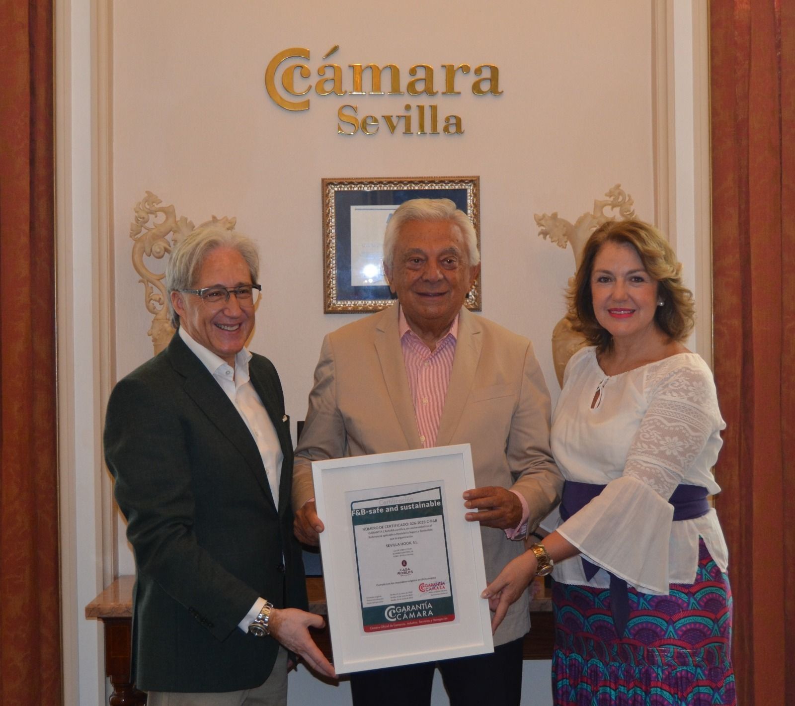 El primer certificado 'Garantía Cámara' de Sevilla, para Grupo Robles
