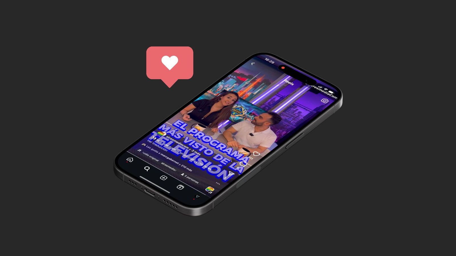 Alicia Casillas y Cristian Quijorna son algunos de los rostros que aparecen en el Instagram de Atresmedia