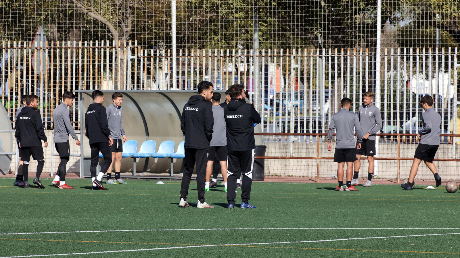 Entrenamiento de Juan Pedro 'El Pirata' con el Xerez CD