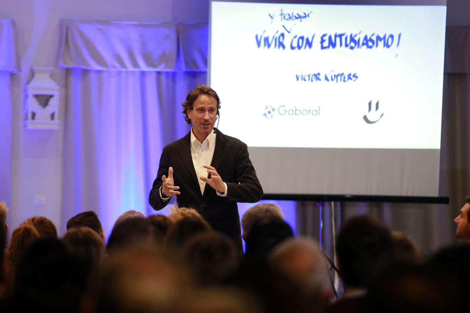 Víctor Küppers, durante la conferencia organizada por Gaboral.