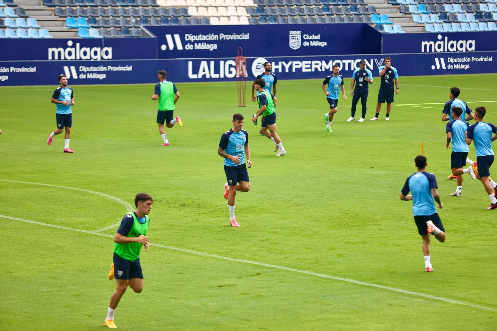 Sergio Castel, último fichaje del Málaga CF, ya suda