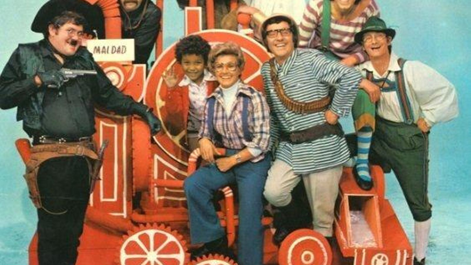 Los personajes de 'Los Chiripitifláuticos' en la portada de su disco