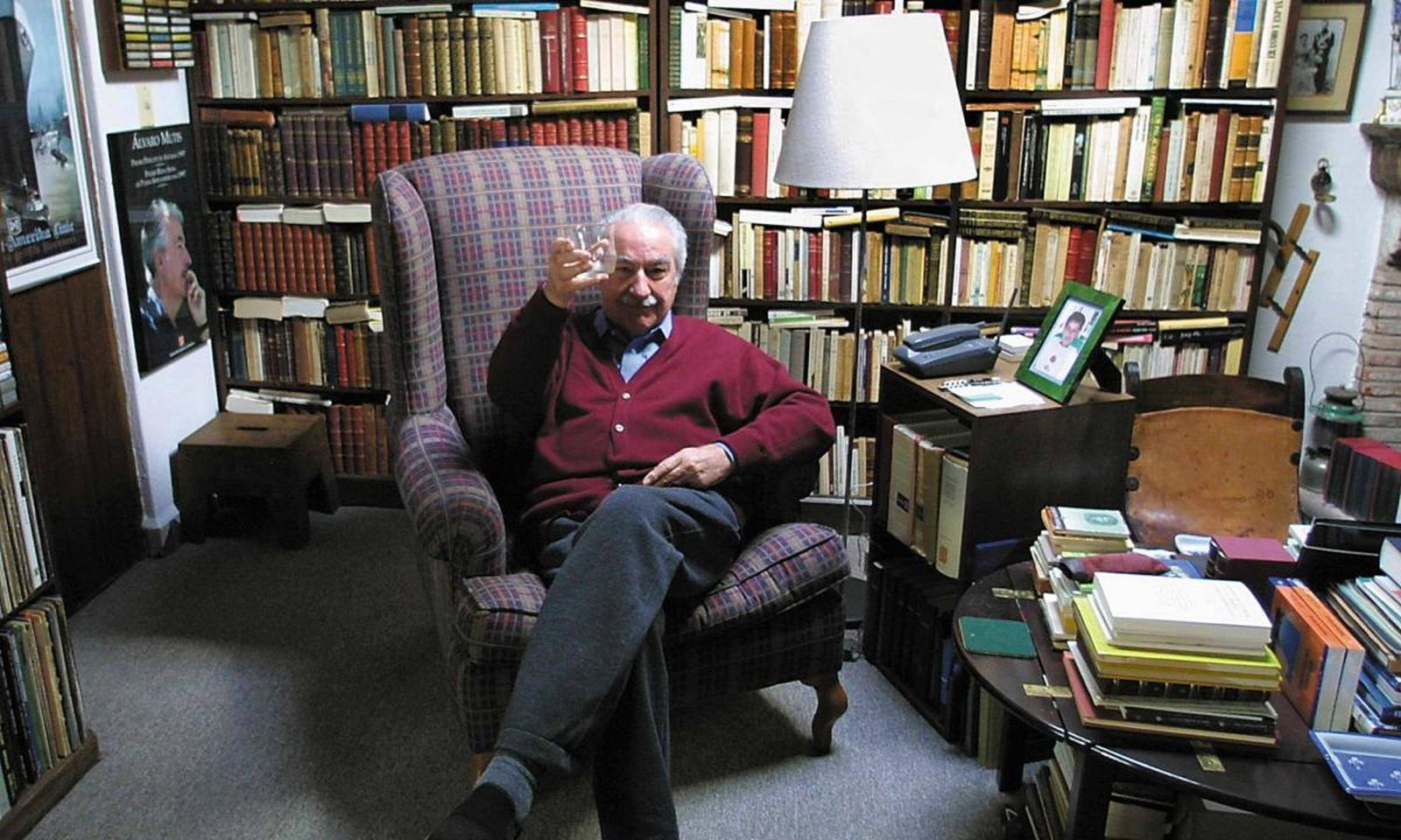 Imagen del escritor colombiano Álvaro Mutis