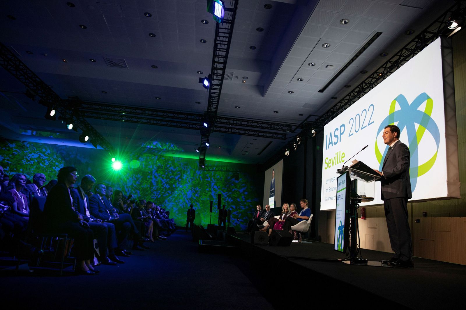 Intervención de Juanma Moreno ayer en la inauguración   del congreso sobre parques tecnológicos.