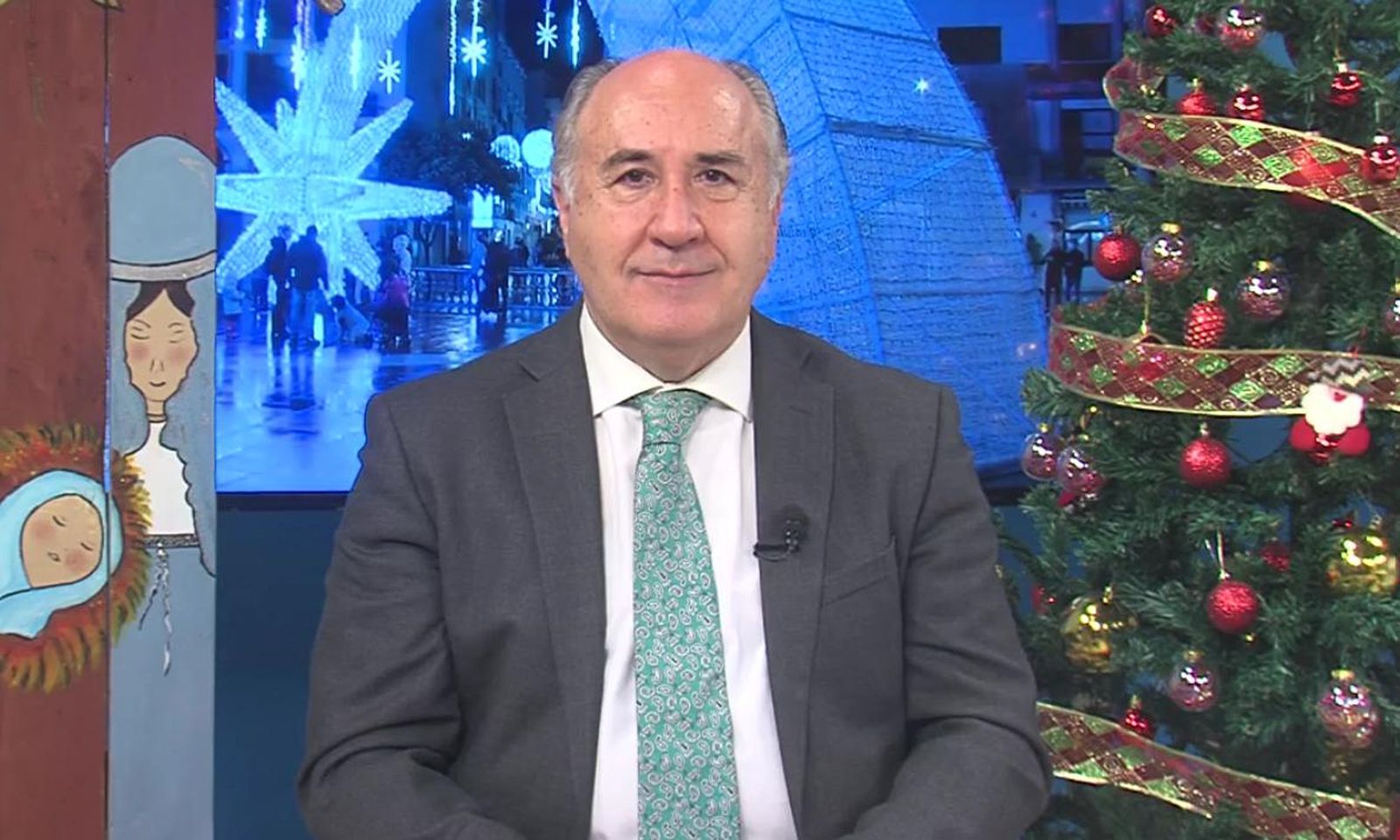 Landaluce, durante el mensaje navideño.