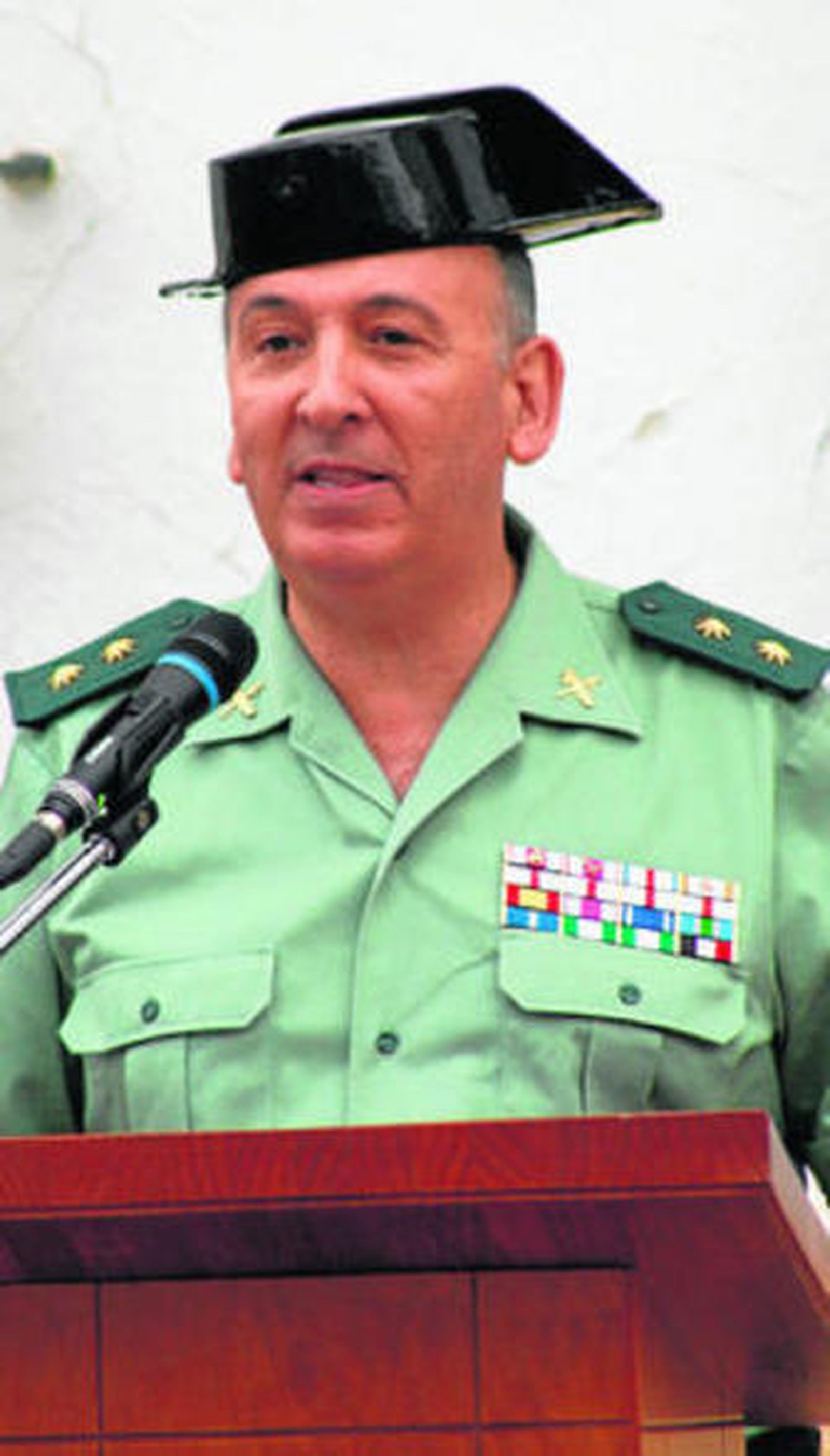 Núñez, el año pasado, en el 50º aniversario de la Casa-Cuartel de Medina.