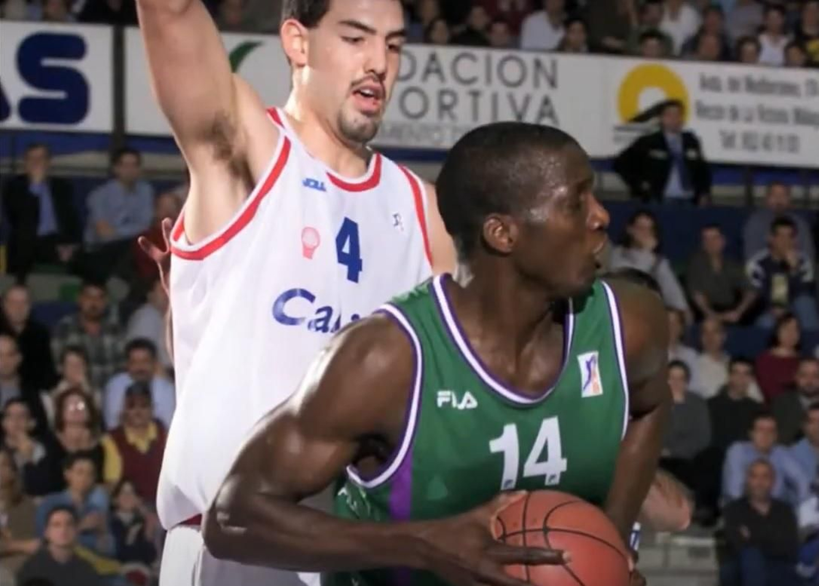 Jean-Jacques Conceiçao, ante Scola con la camiseta del Unicaja.