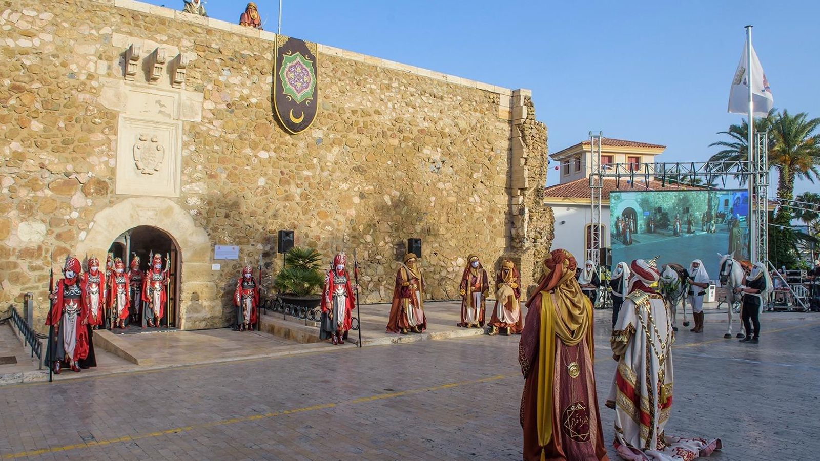 Recreación de los Moros y Cristianos de Carboneras en la edición del año pasado.