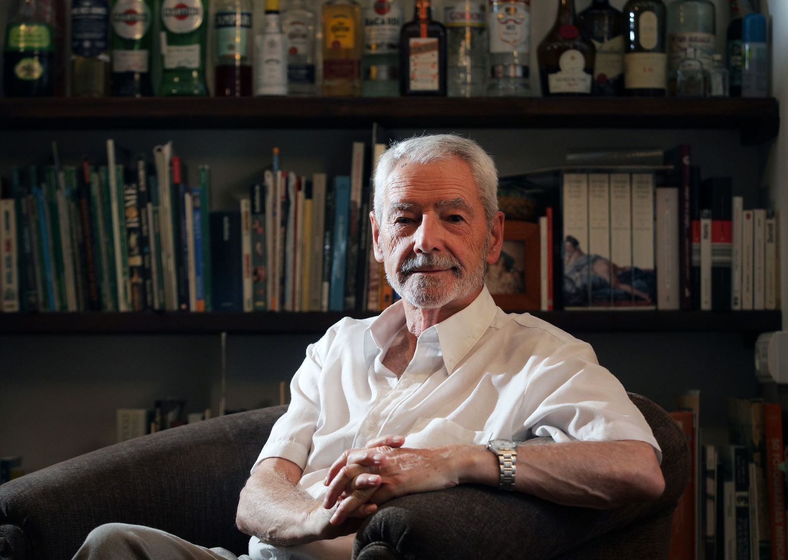 Carlos Janín durante la entrevista.