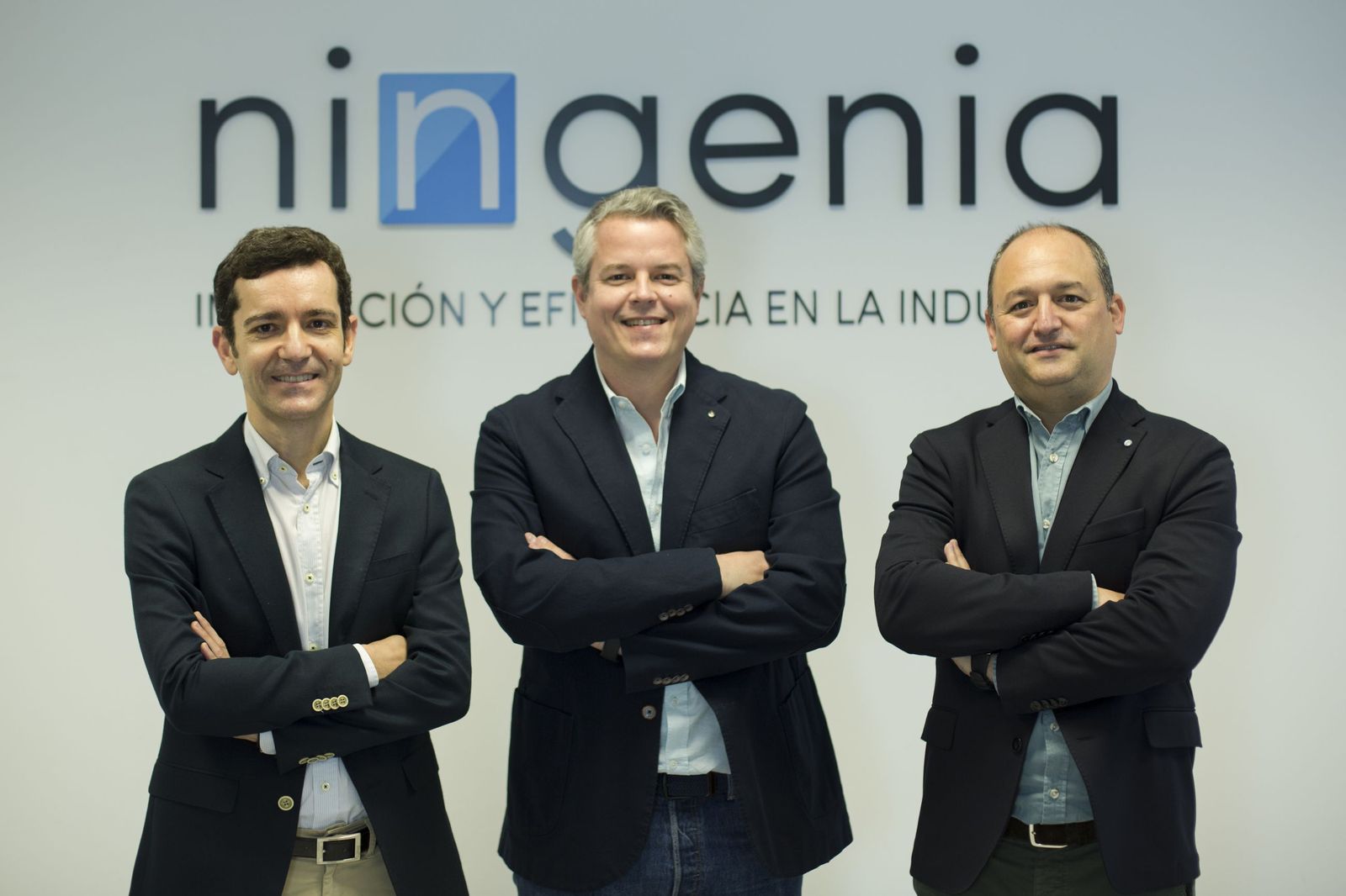 José Ángel Arjona, Roberto García y David Suárez, socios fundadores de Ningenia