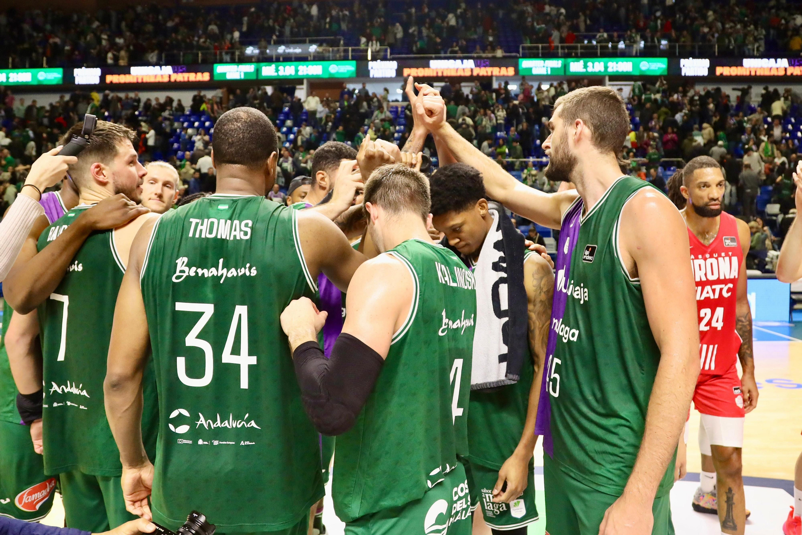 El Unicaja-Bàsquet Girona, en fotos
