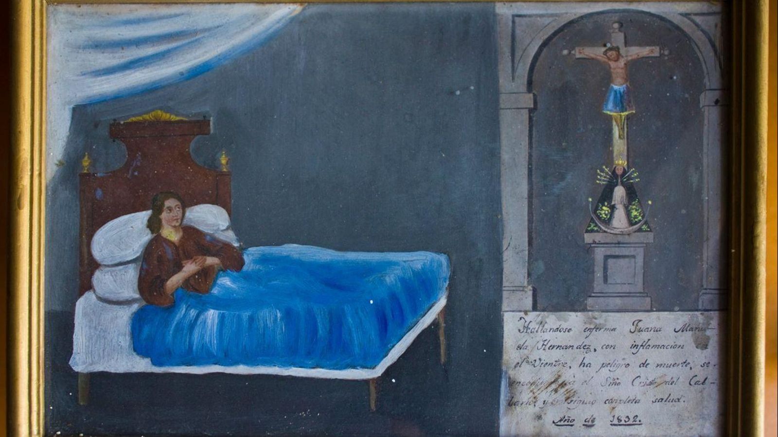 Exvoto ofrecido en 1832.