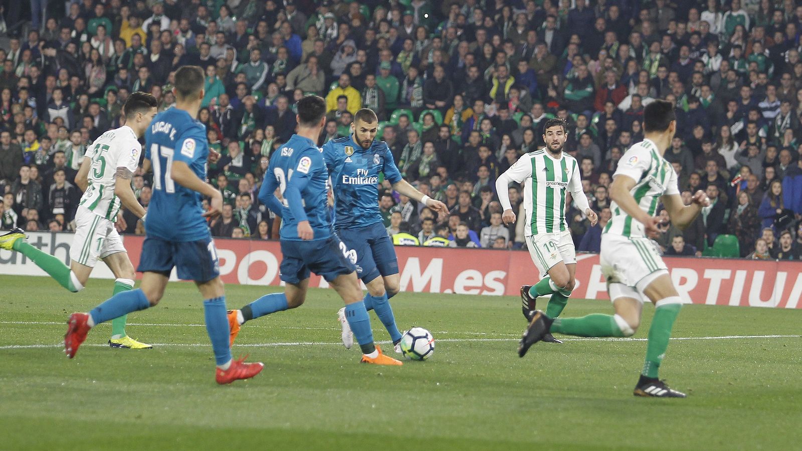 El Real Betis-Real Madrid, en imágenes