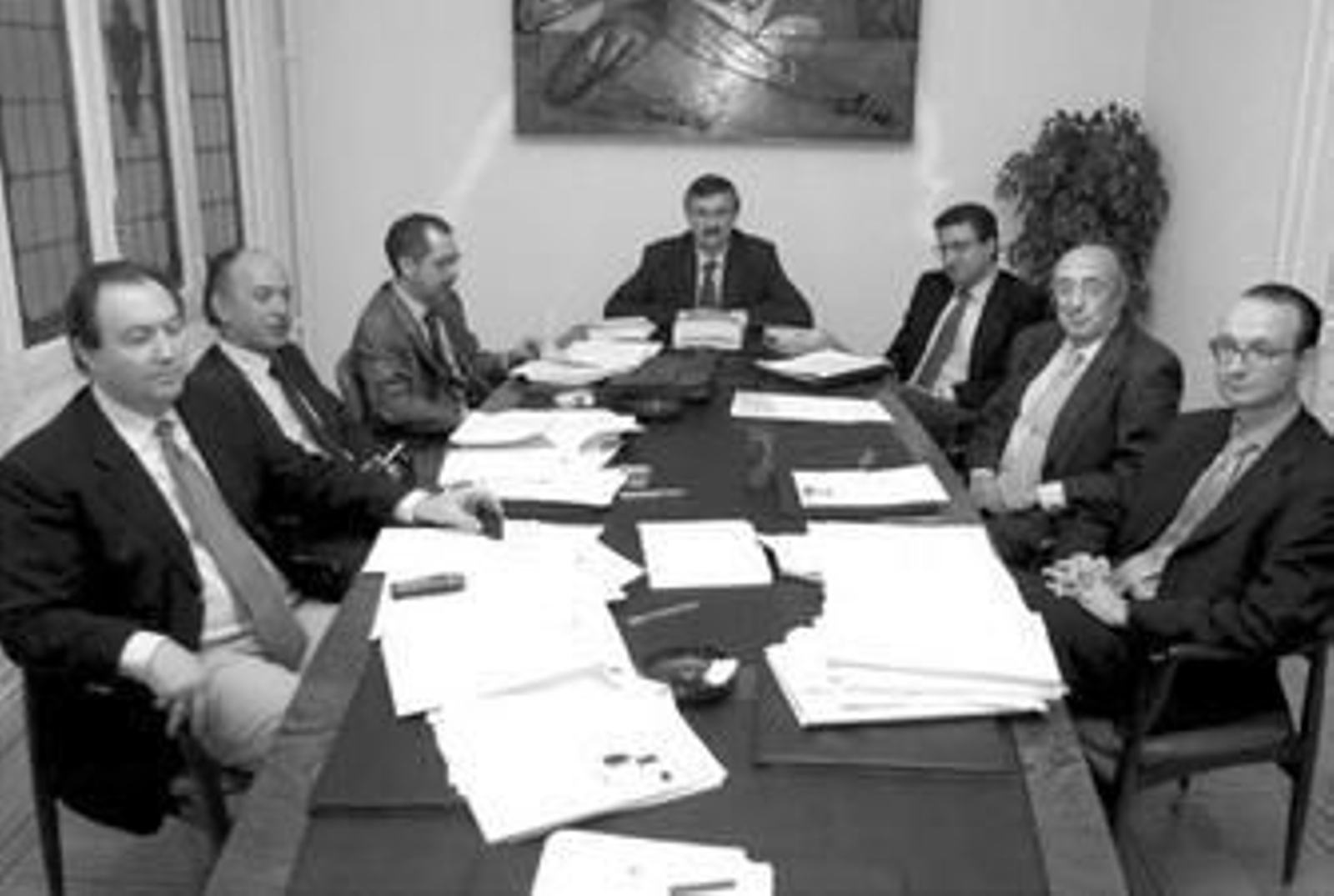 Imagen de archivo del CEDD. Liborio Hierro es el tercero comenzando por la izquierda.