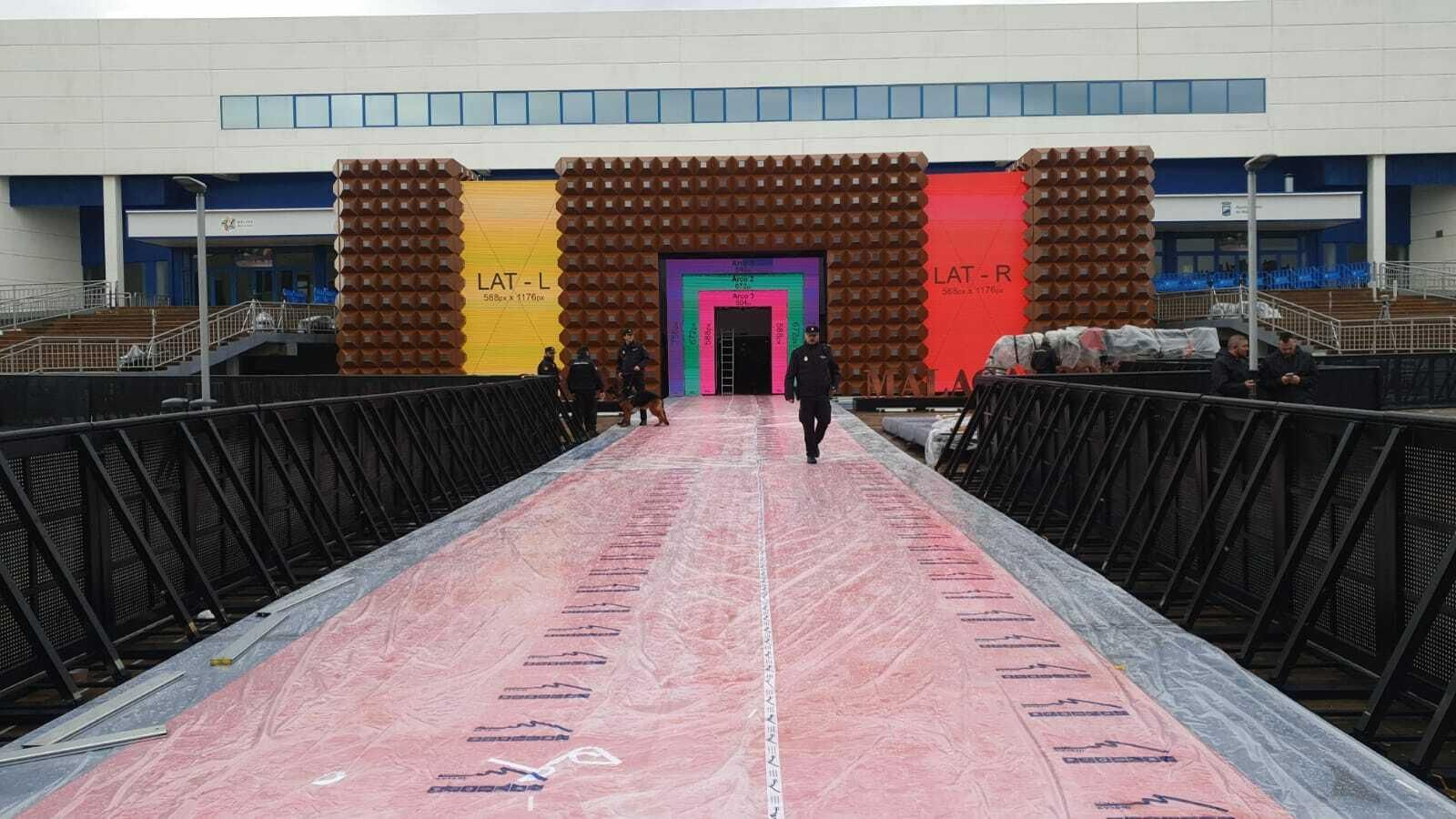 Alfombra roja de los Premios Goya en Málaga.