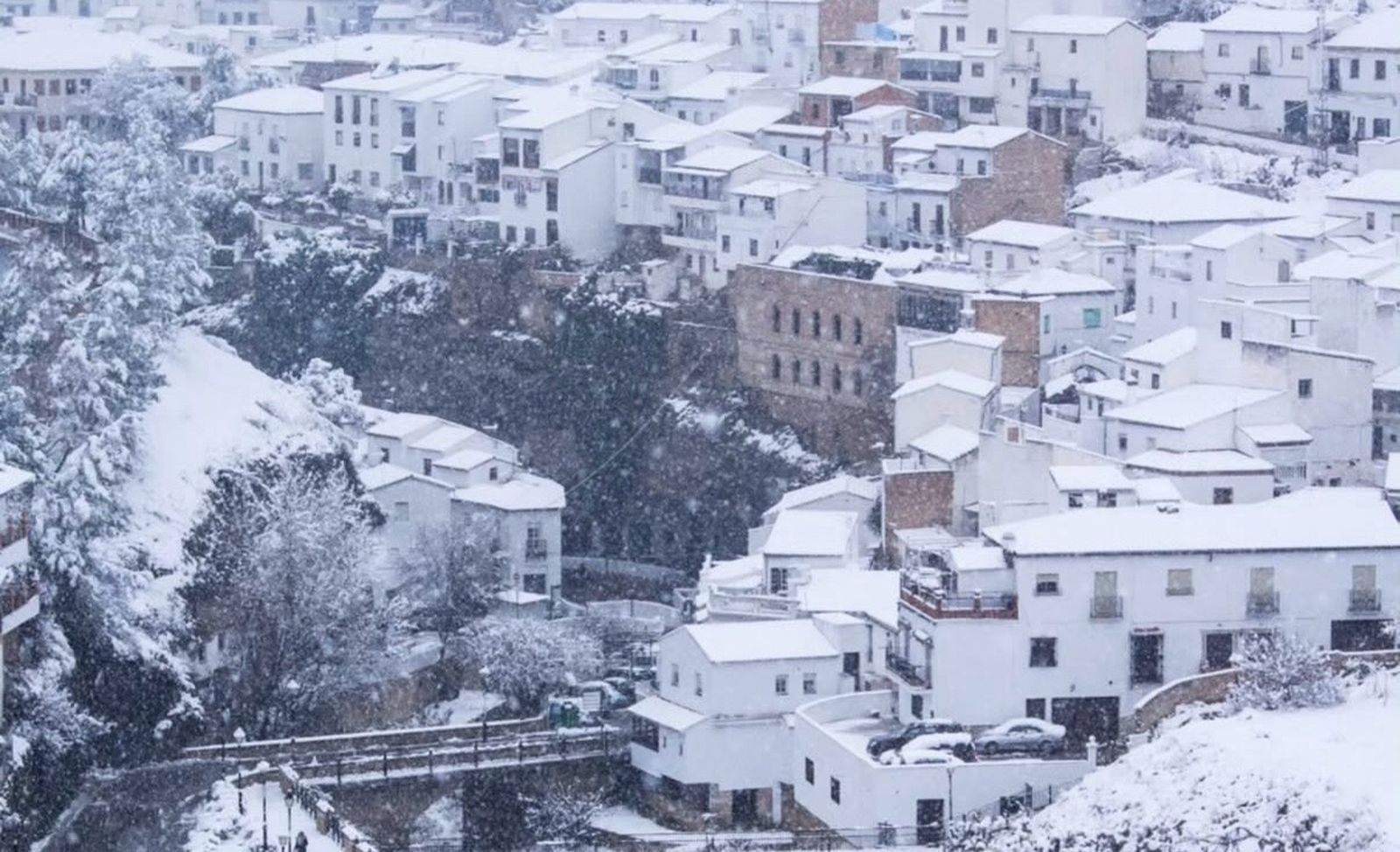 Nevada histórica en Setenil en 2017