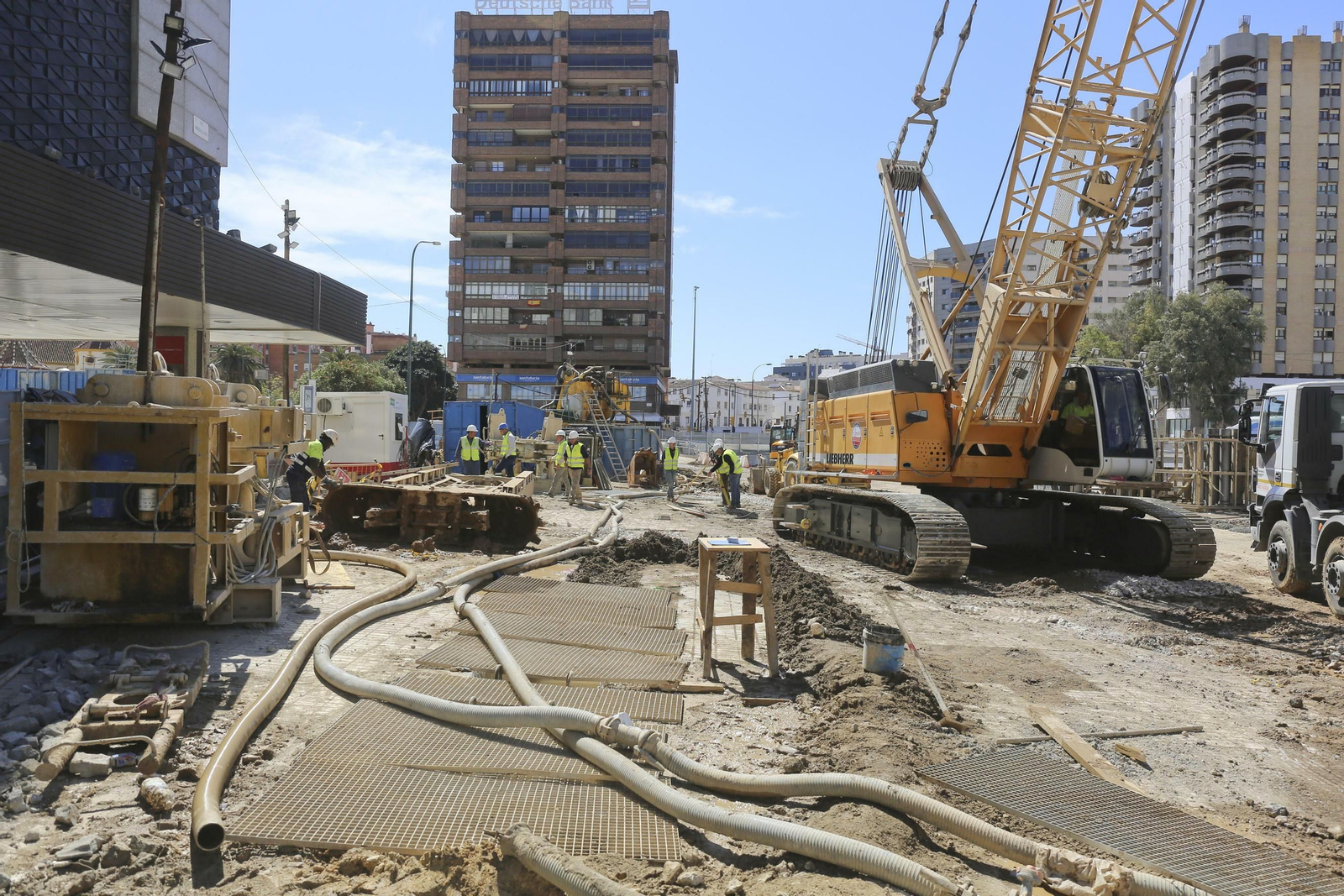Fotos de las obras del Metro de Málaga