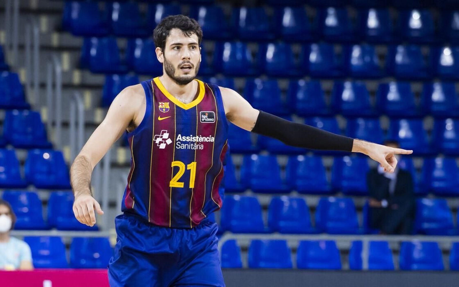 Álex Abrines, durante el Barcelona-San Pablo Burgos.