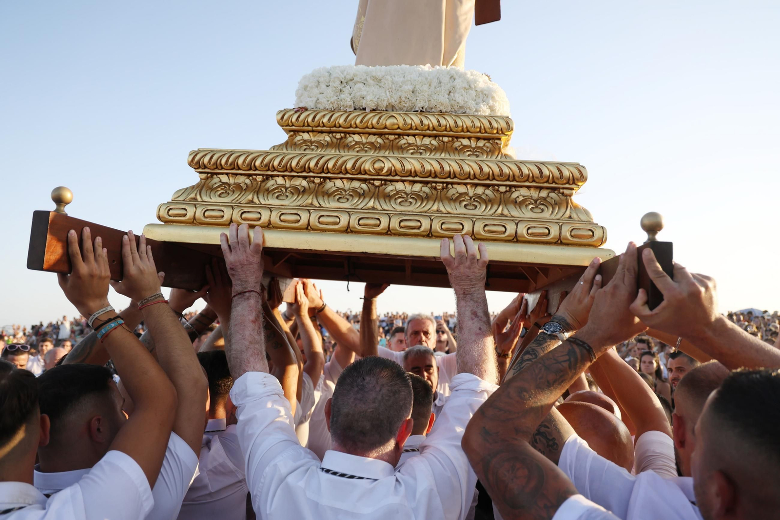 La procesión de la Virgen del Carmen en El Palo, en Málaga, en imágenes