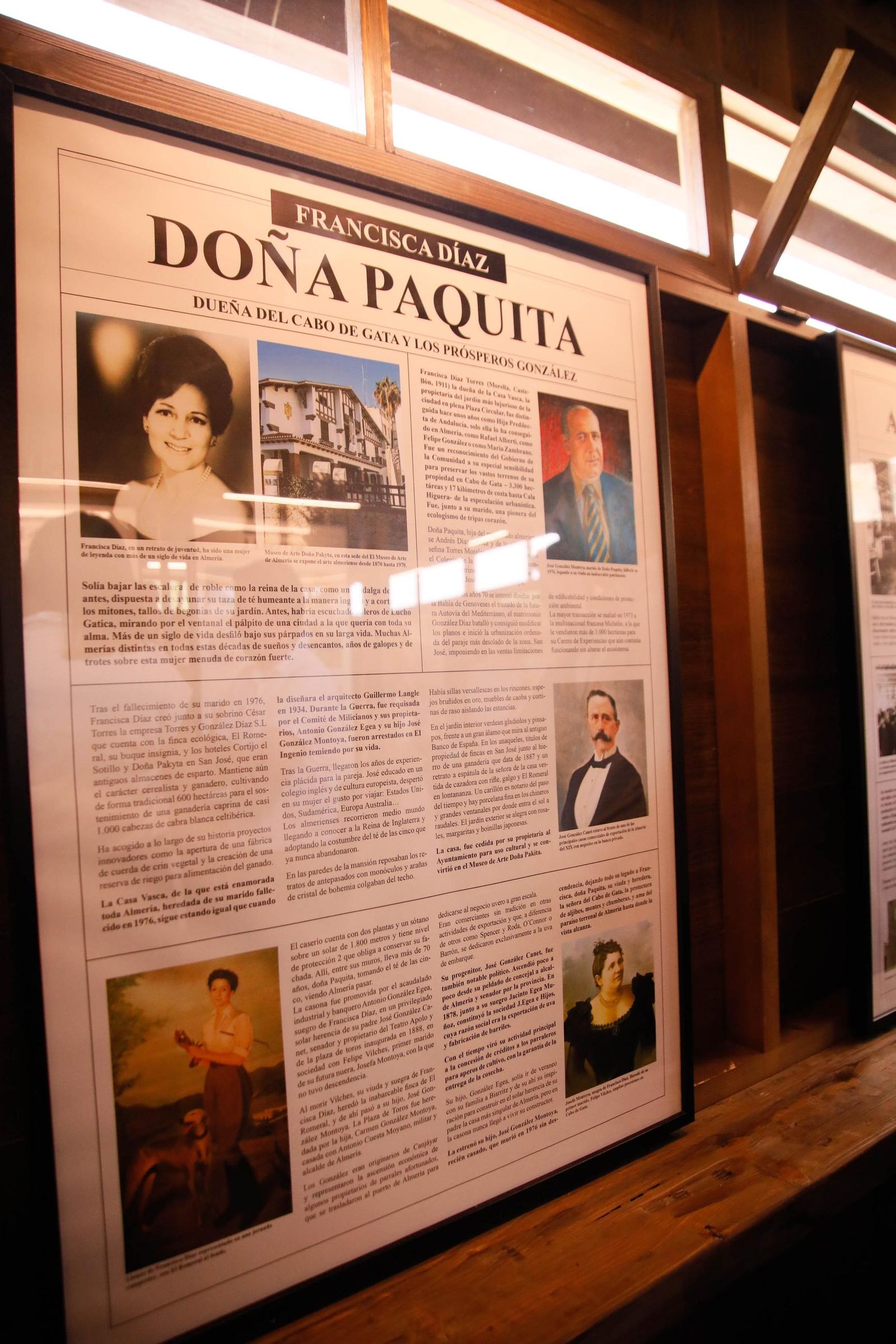 Imágenes del museo a los grandes empresarios y familias históricas de Almería