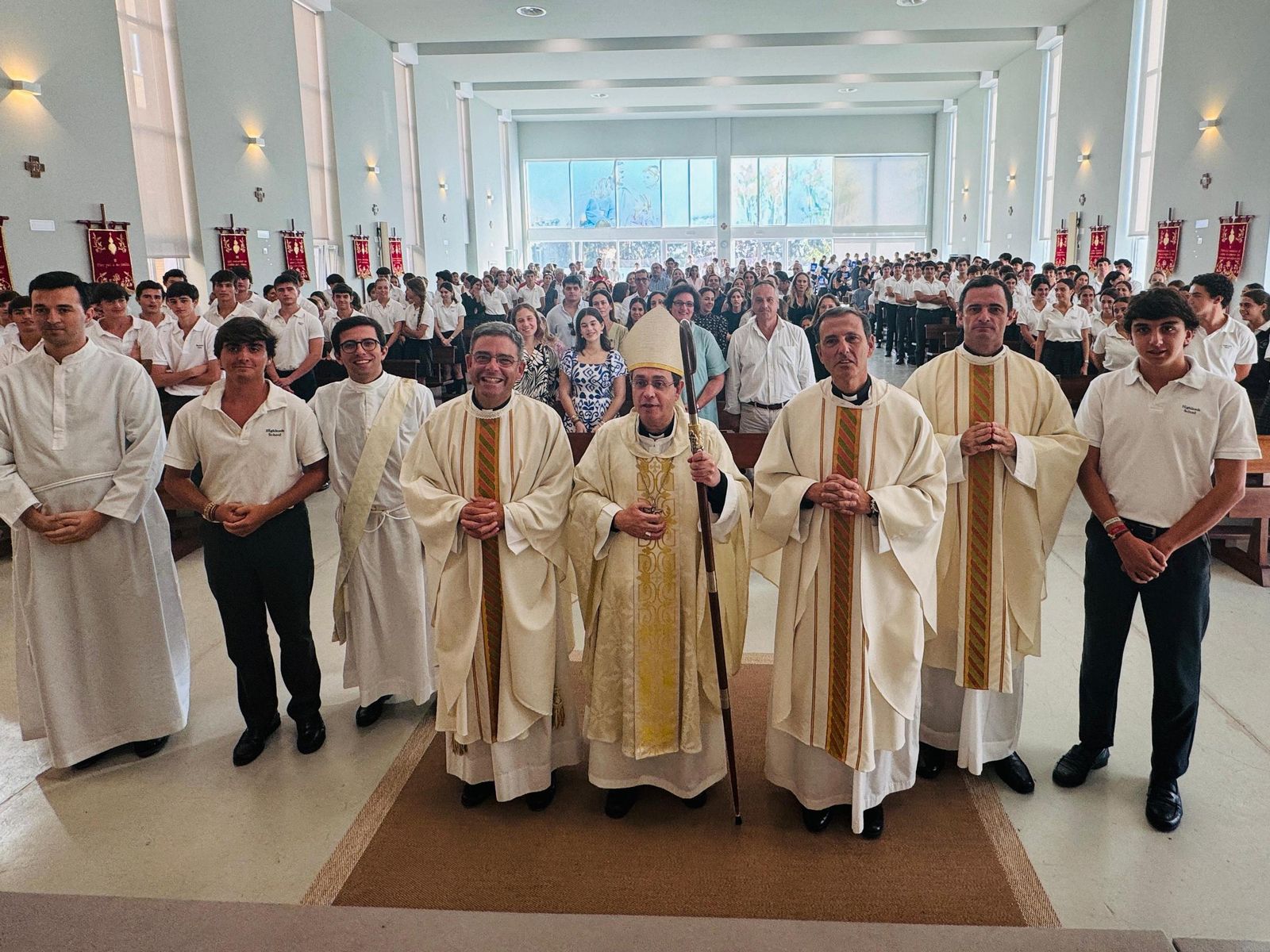 La misa en el Colegio Highlands Sevilla