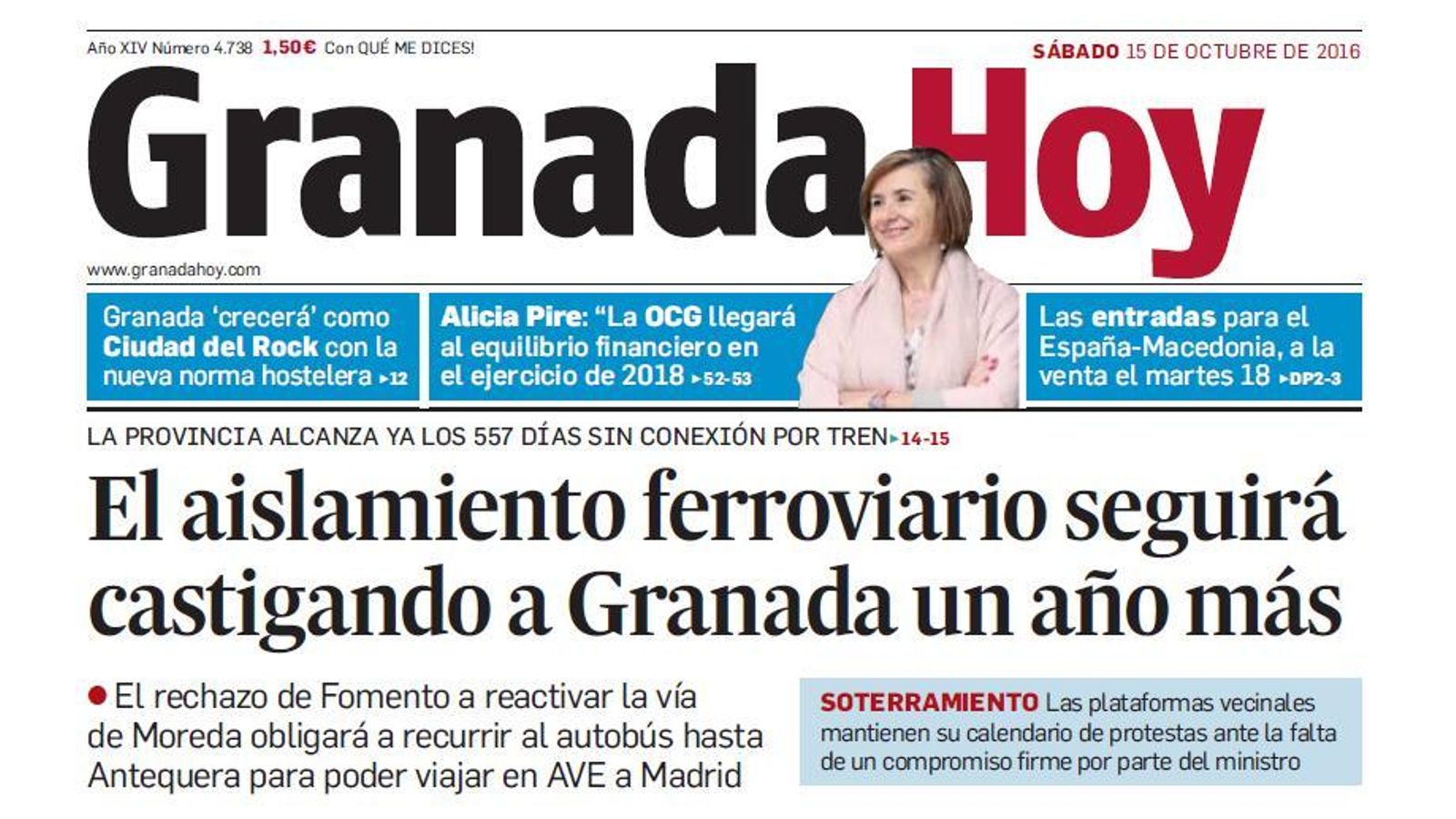 El aislamiento ferroviario se aplaza un año más