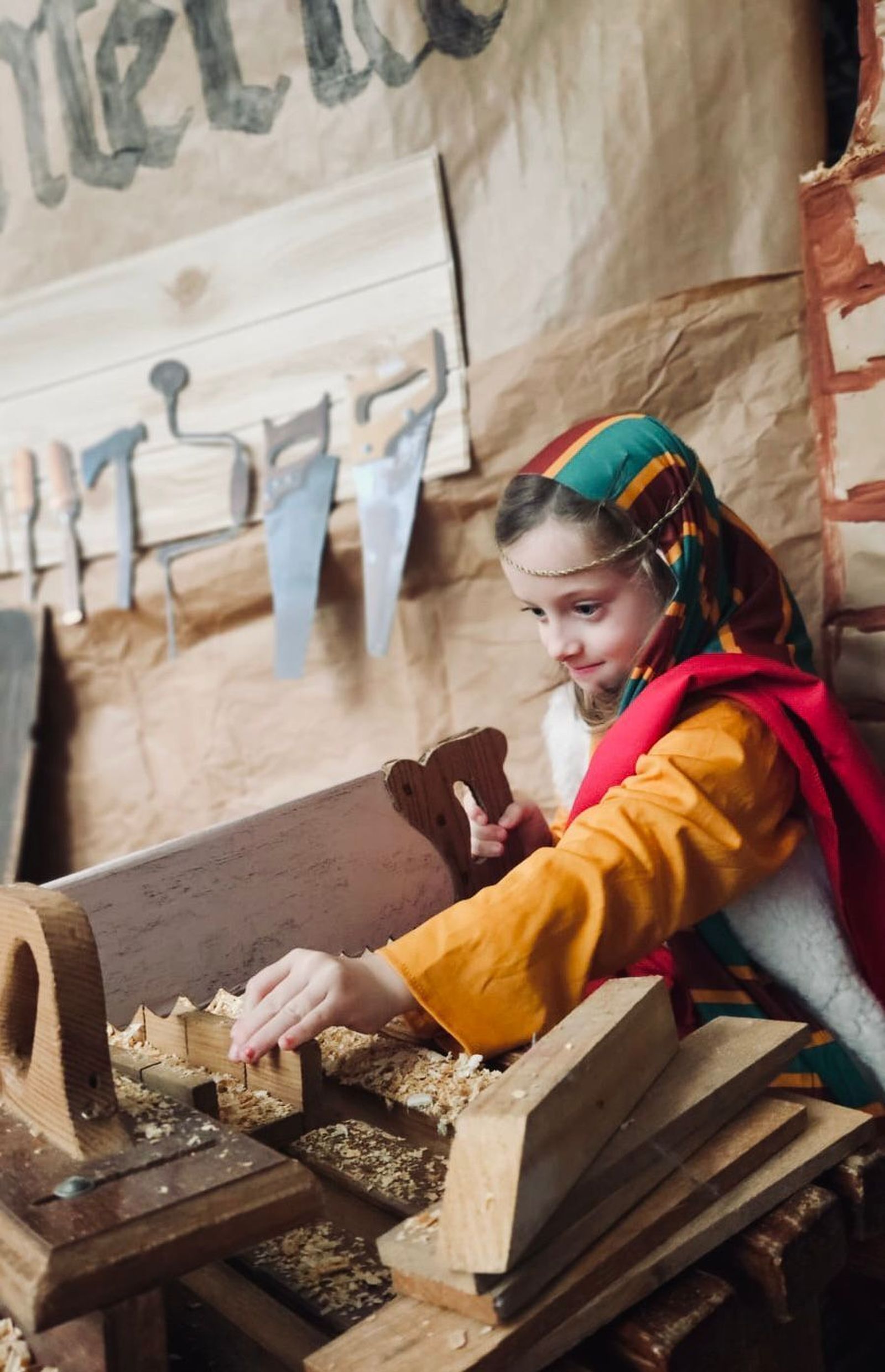 Así es el belén viviente del colegio Las Carmelitas de San Fernando