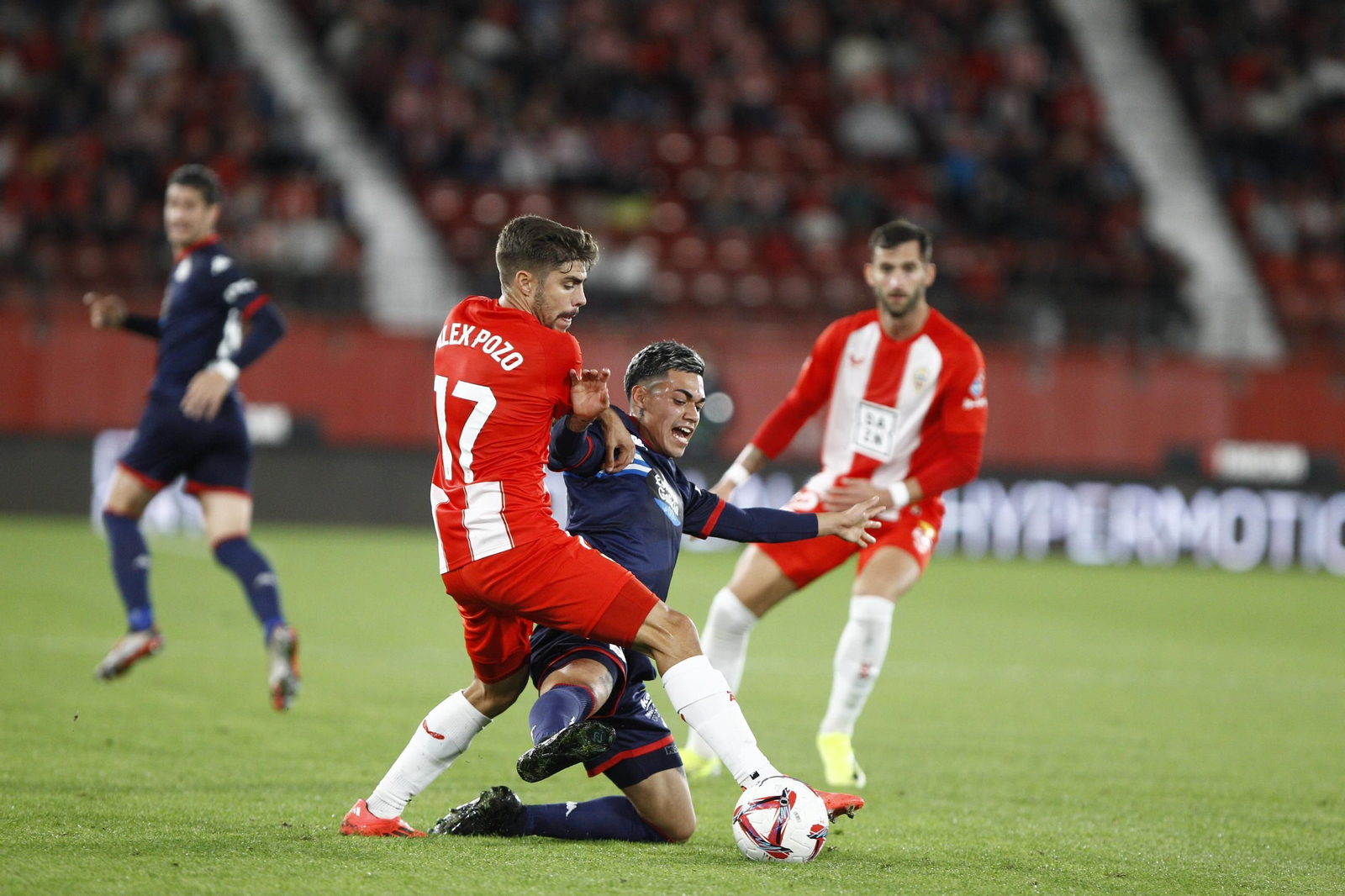 El partido U.D. Almería-Deportivo de La Coruña, en imágenes