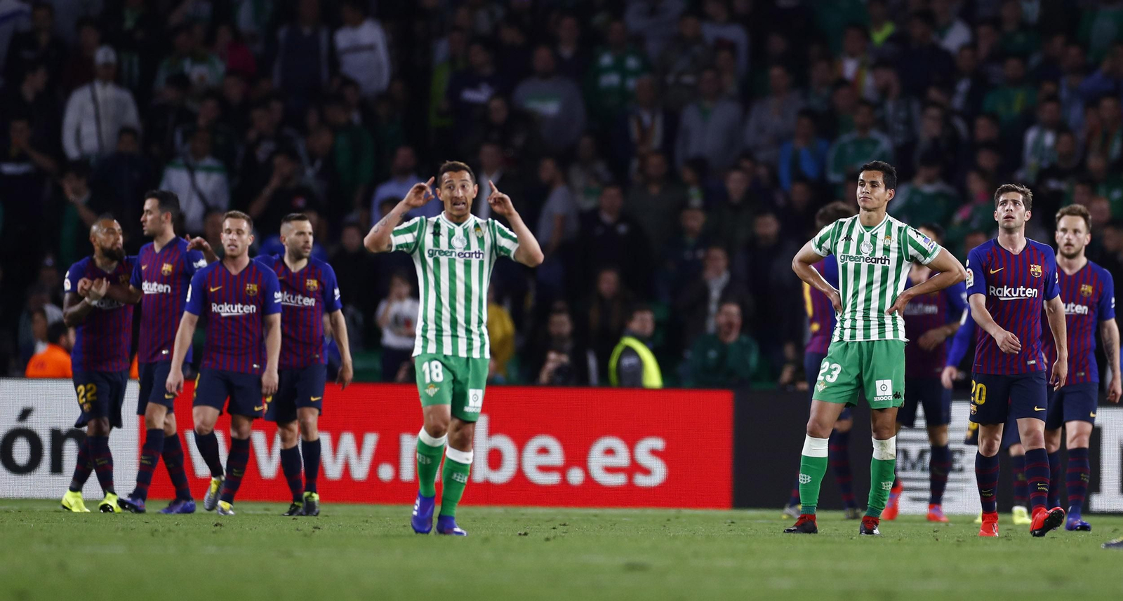 El Betis-Barcelona, en imágenes