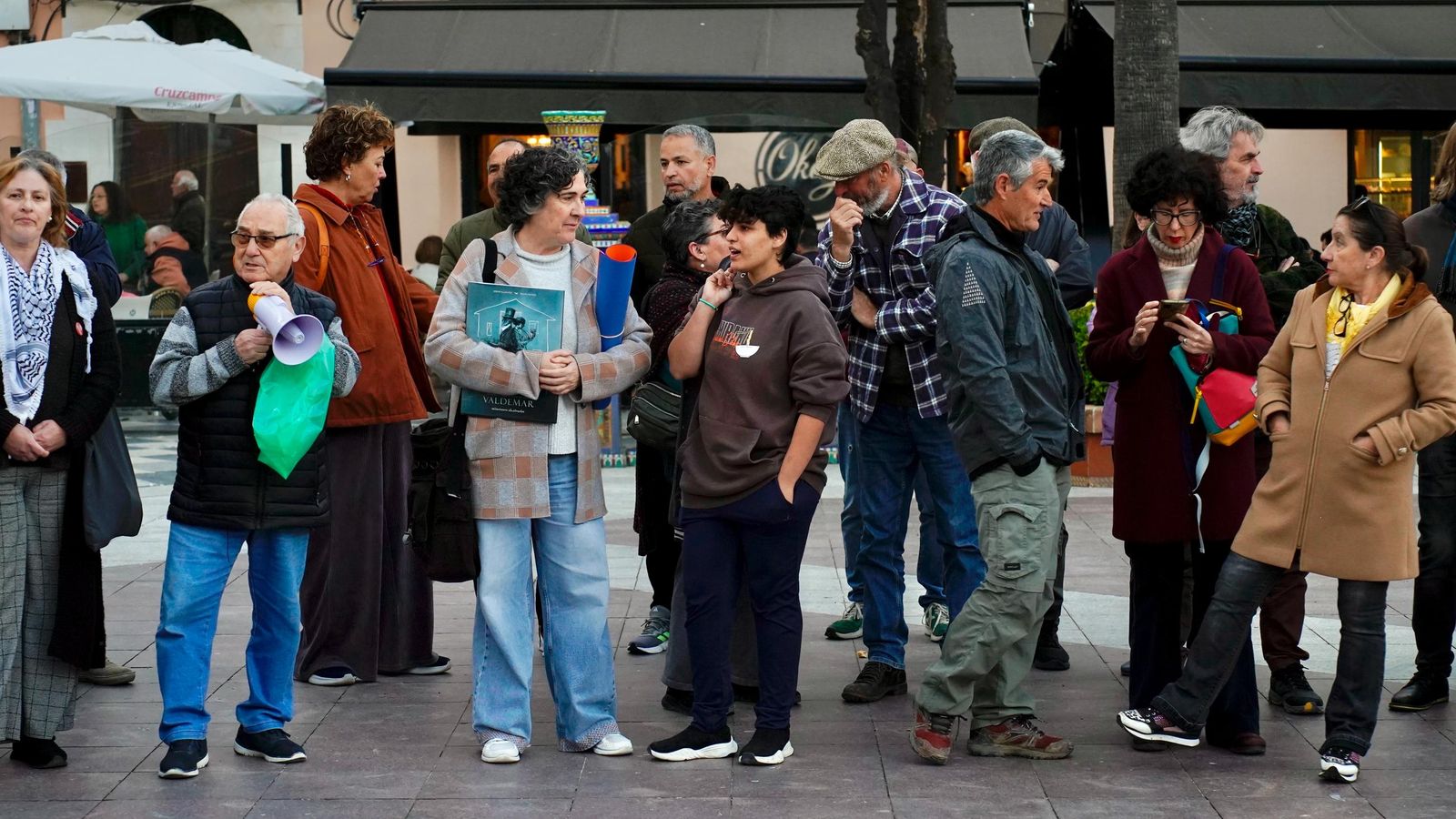 Fotos de la concentración en Algeciras en apoyo a Palestina