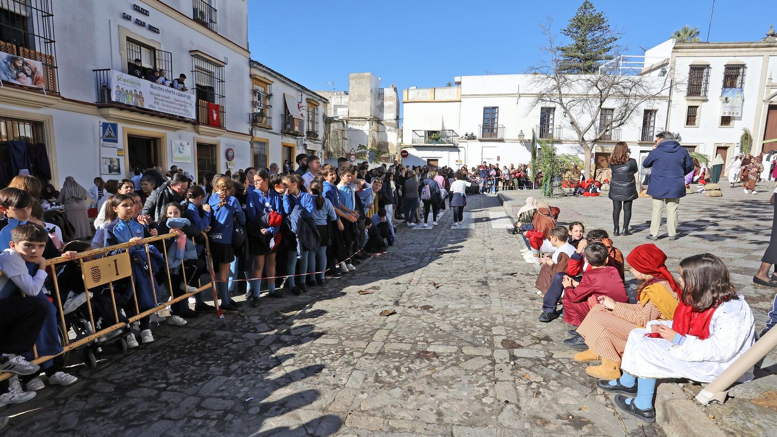 Imágenes del Belén Viviente de la plaza San Lucas en Jerez