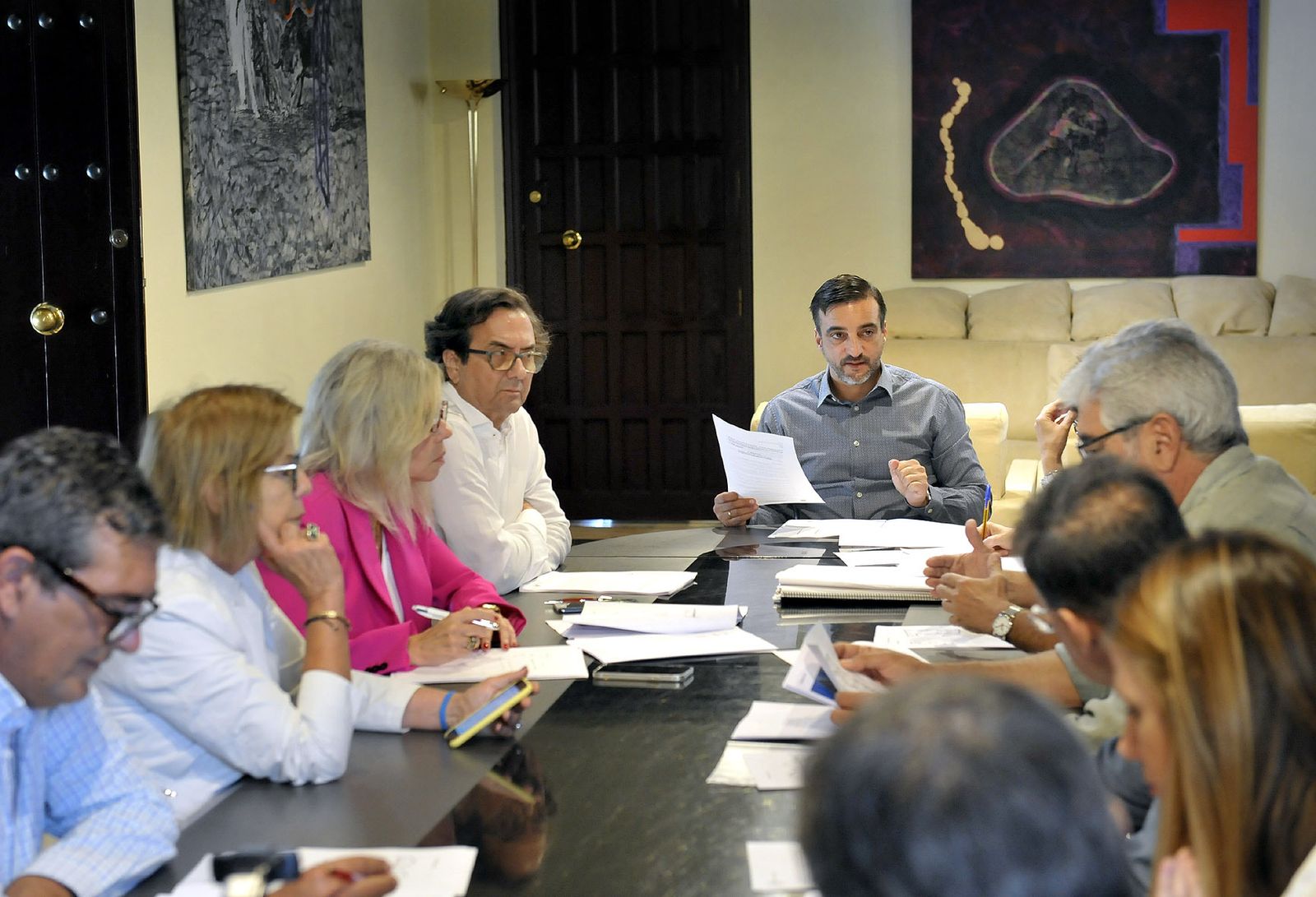 José Antonio Díaz, en la Comisión Local de Patrimonio Histórico.