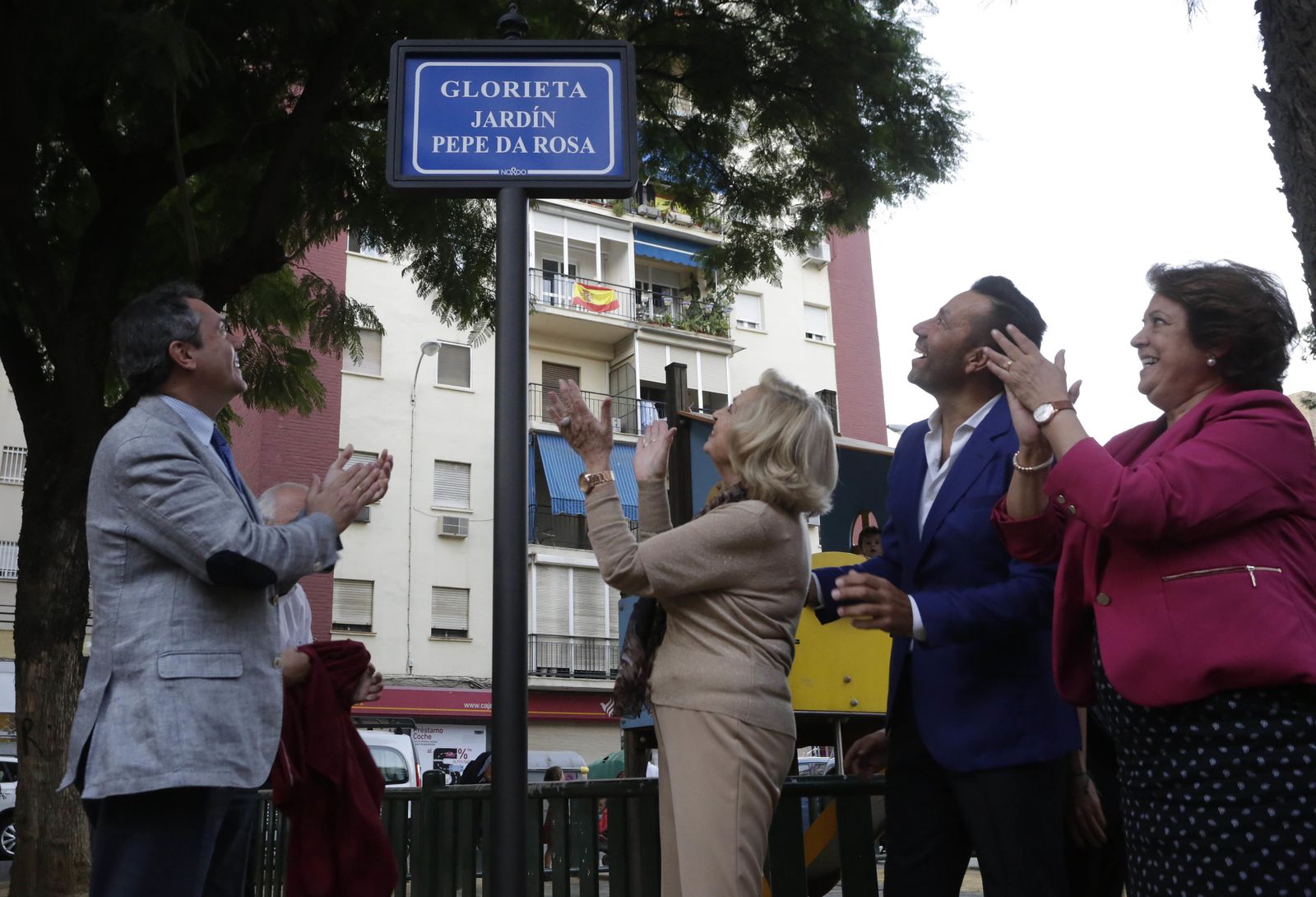 Inauguración de la glorieta en Homenaje a Pepe Da Rosa.