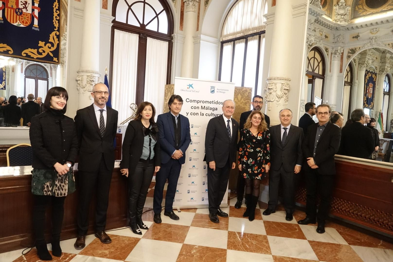 Presentación del convenio de colaboración entre La Caixa y el Ayuntamiento para 2019.