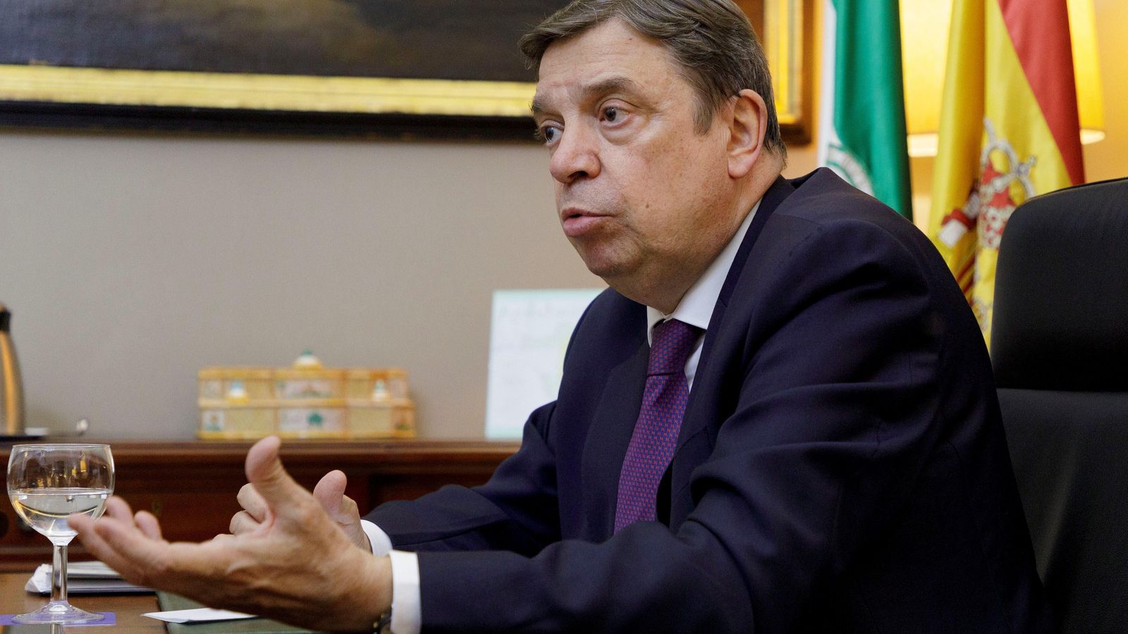 Luis Planas, durante la entrevista