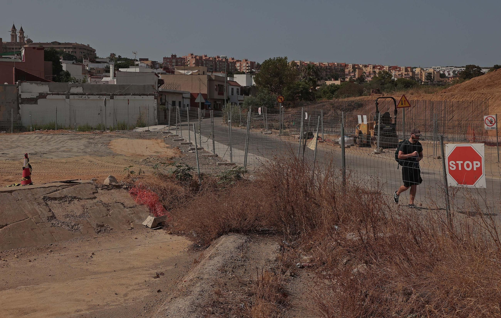 Fotos de las obras del Acceso Sur a Algeciras en La Juliana