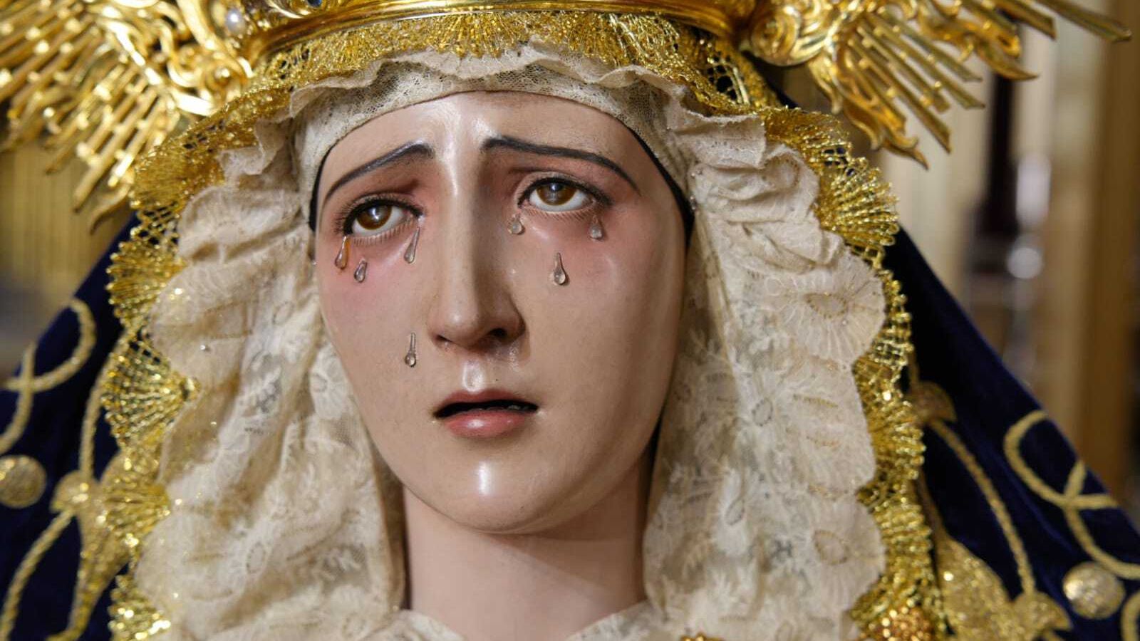El rostro de la Virgen de los Dolores