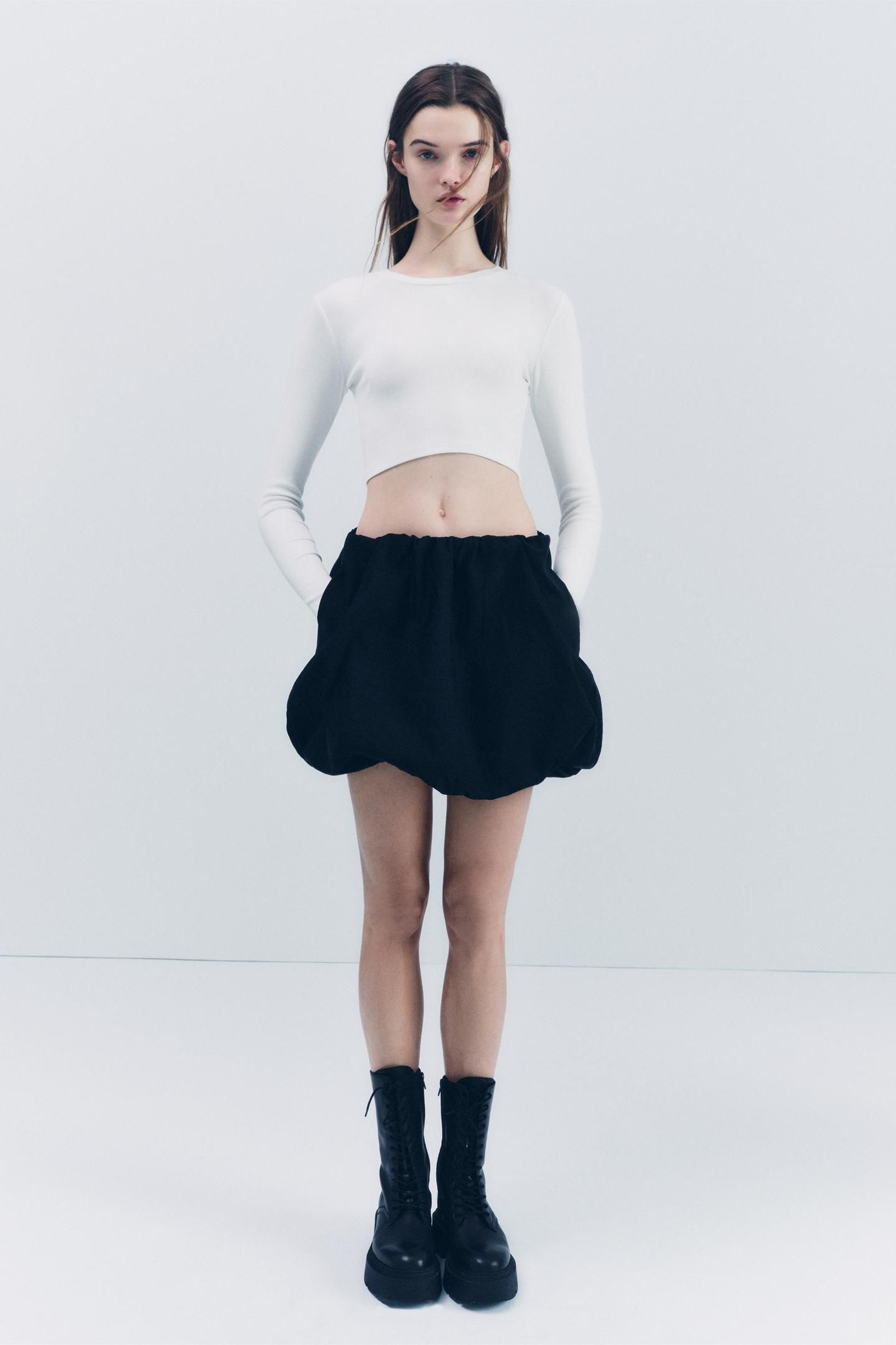 Falda globo de Zara.