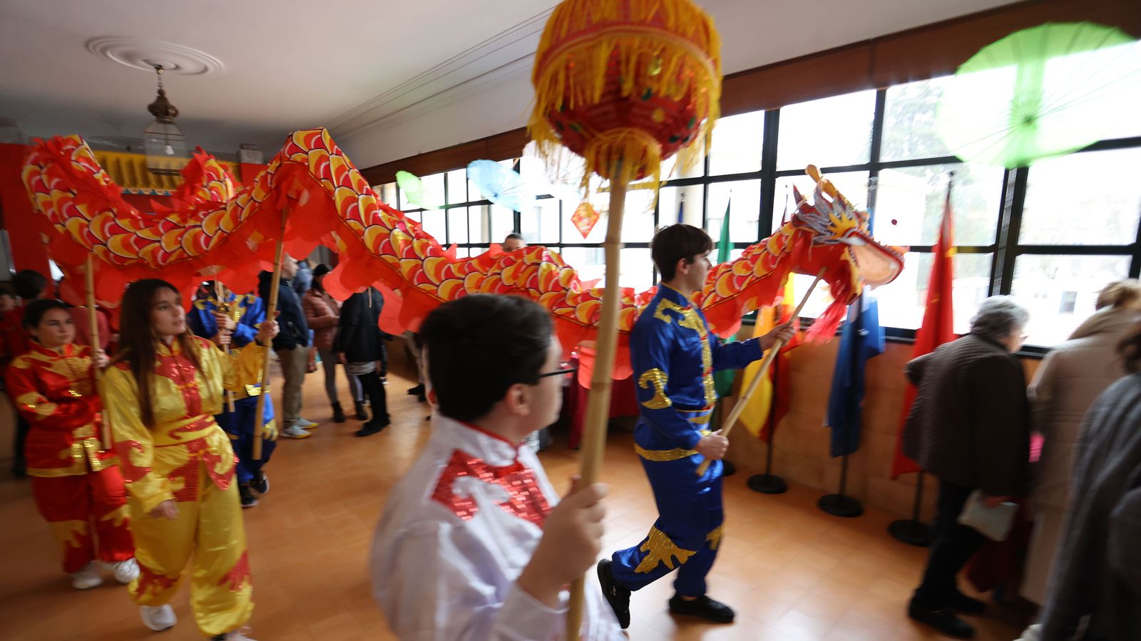 Celebración del Año Nuevo Chino en el IES Coloma de Jerez